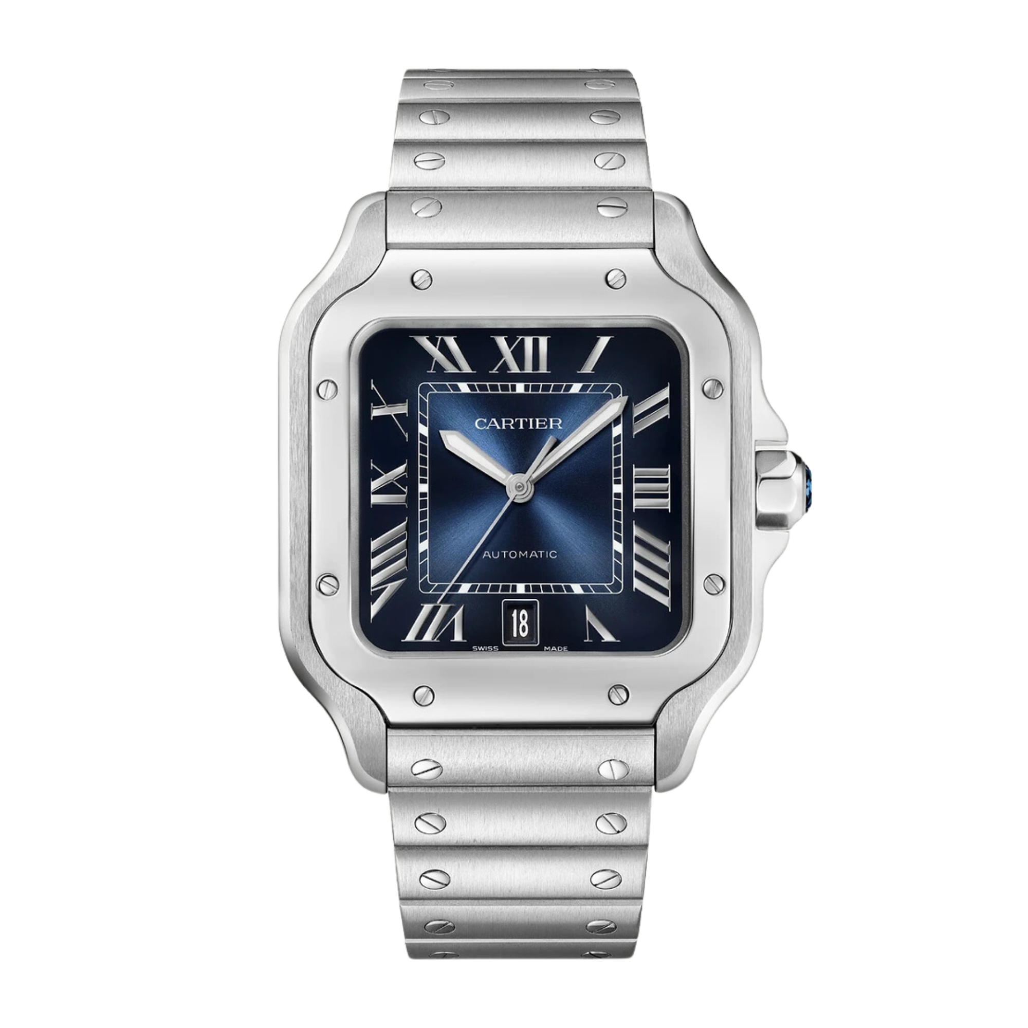 Santos de Cartier Steel Blue Dial 39mm Product Image