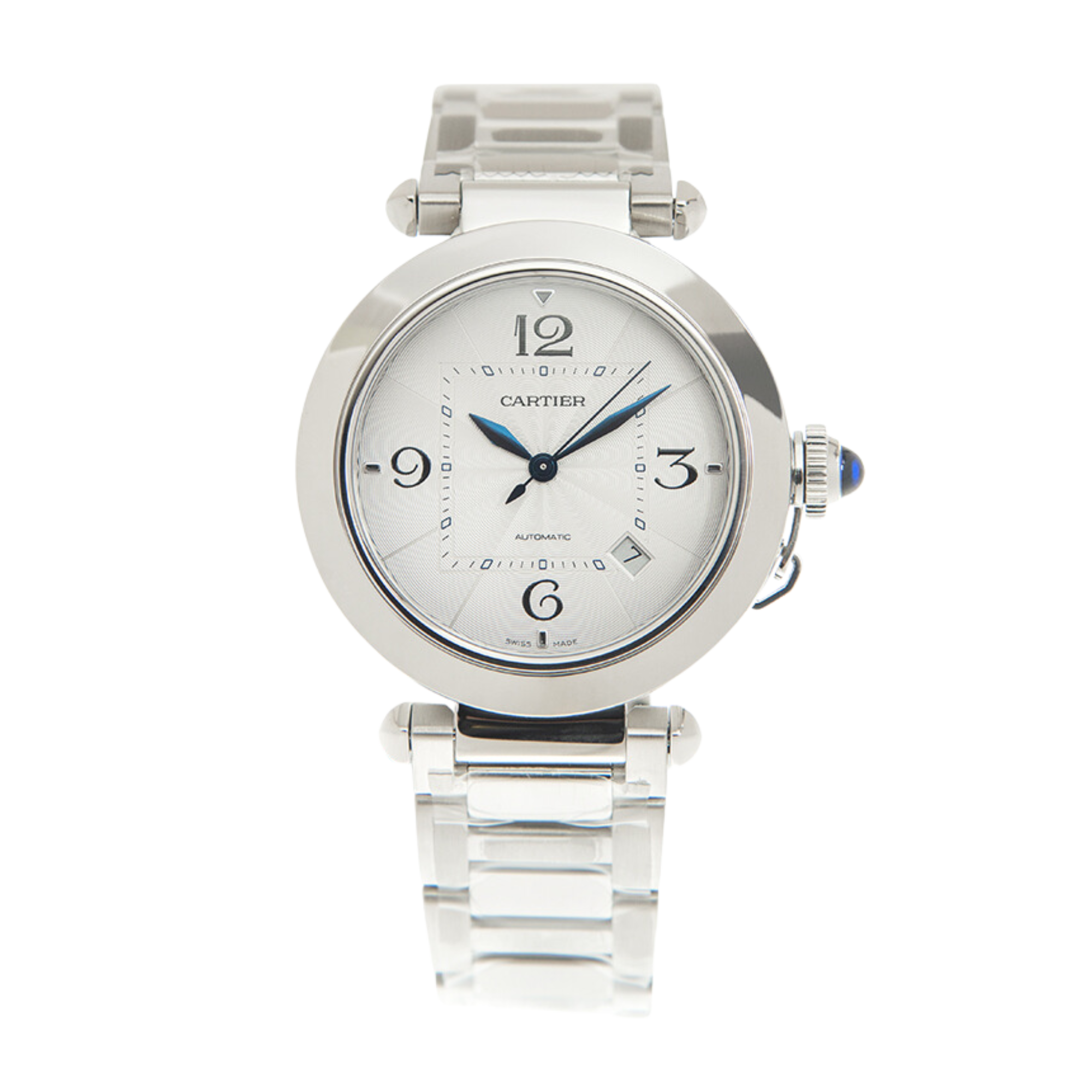 Pasha de Cartier Steel Silver Dial 41mm Product Image 1