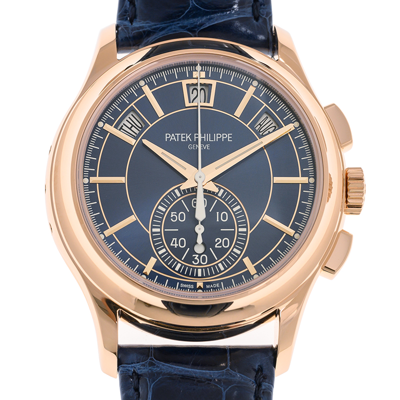 Annual Calendar Chronograph Rose Gold Blue Dial 42mm Product Image 2