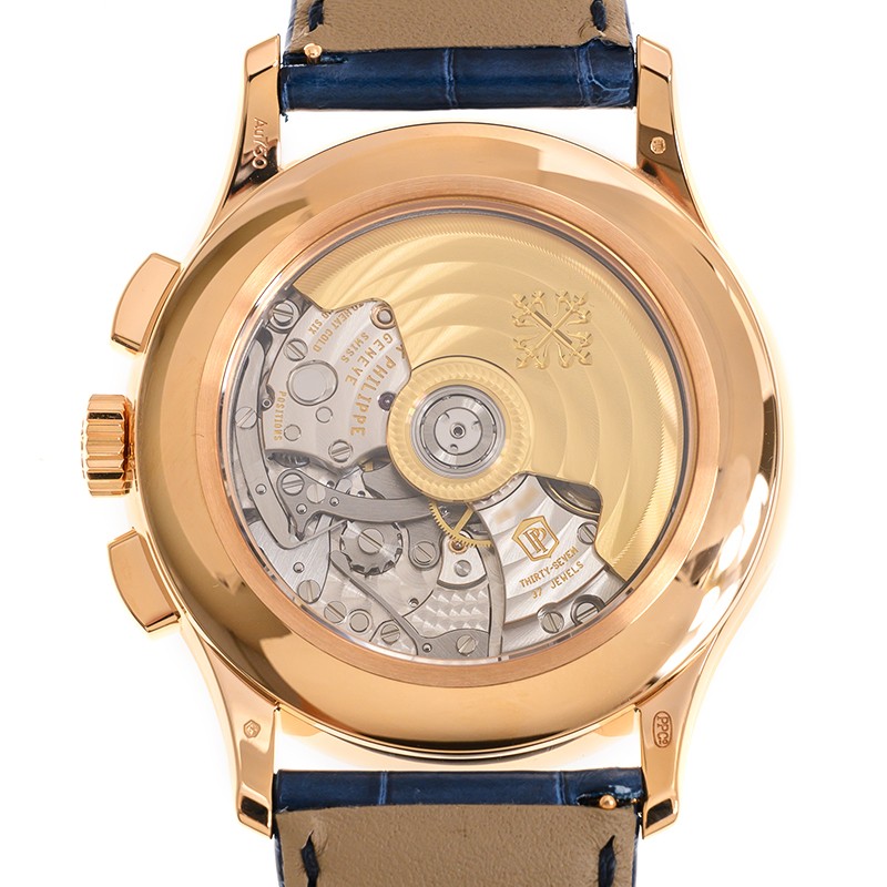 Annual Calendar Chronograph Rose Gold Blue Dial 42mm Product Image 3