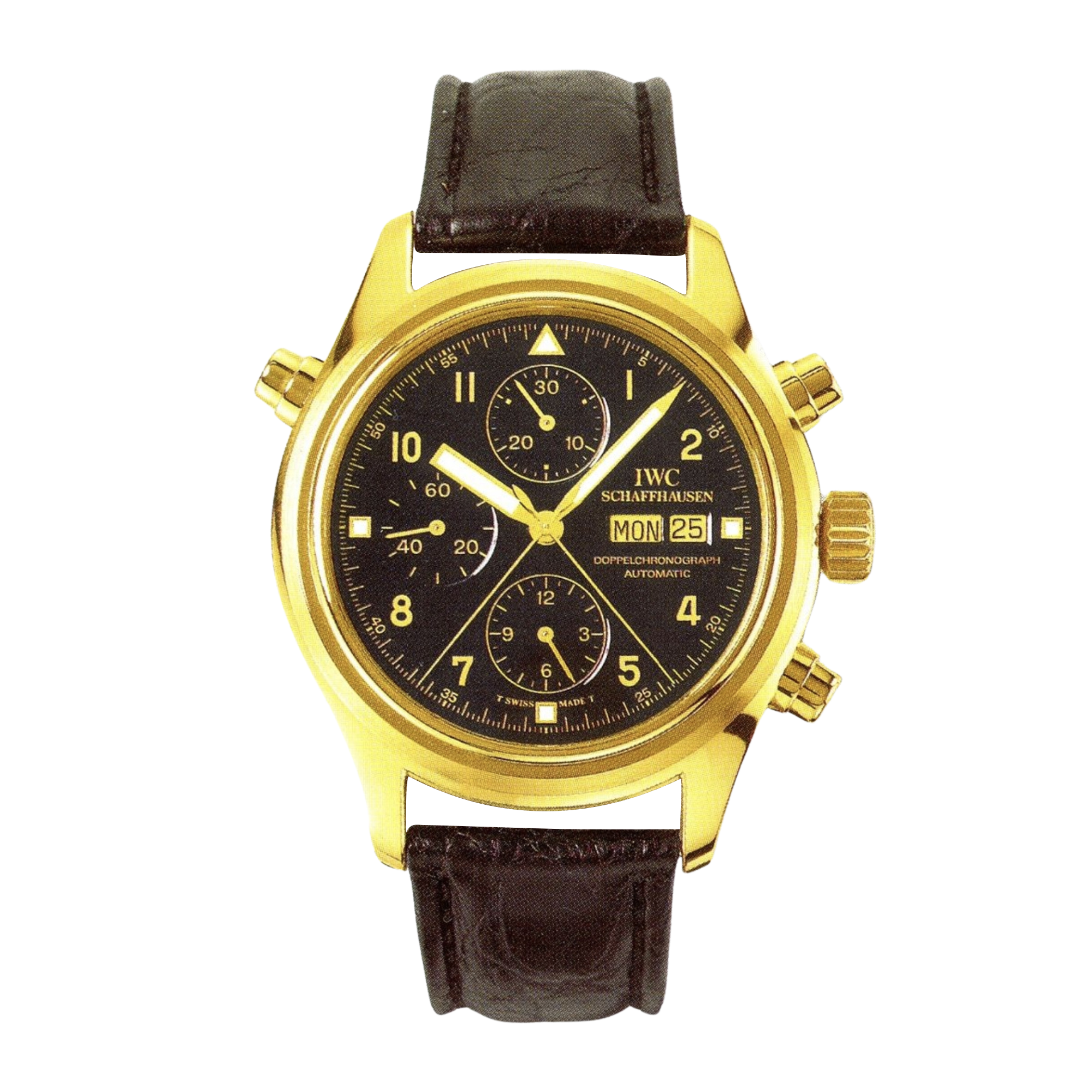 Pilot Doppelchronograph Yellow Gold Black Dial 42mm Product Image