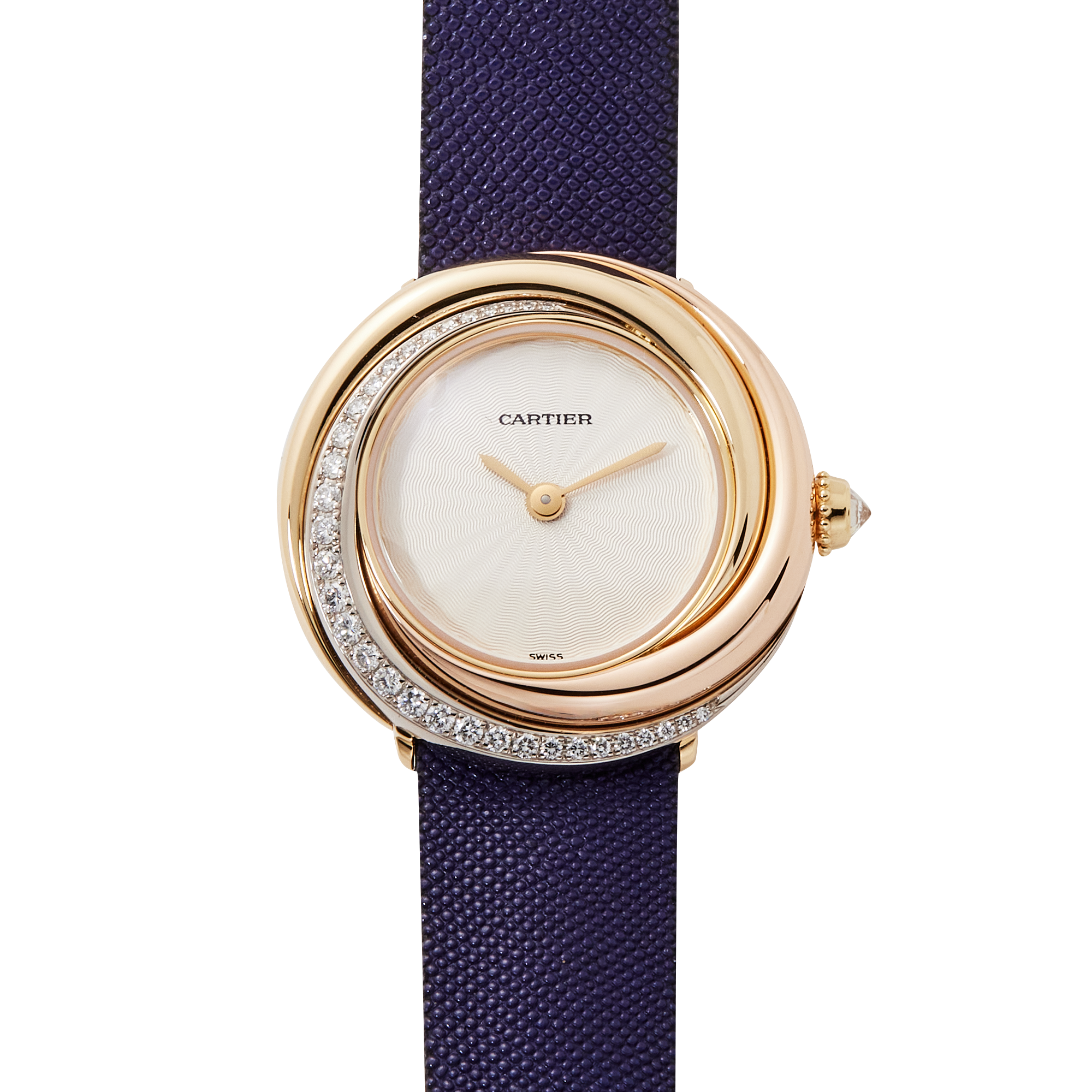 Vintage Trinity Rose Gold Diamond Silver Dial 27mm Product Image