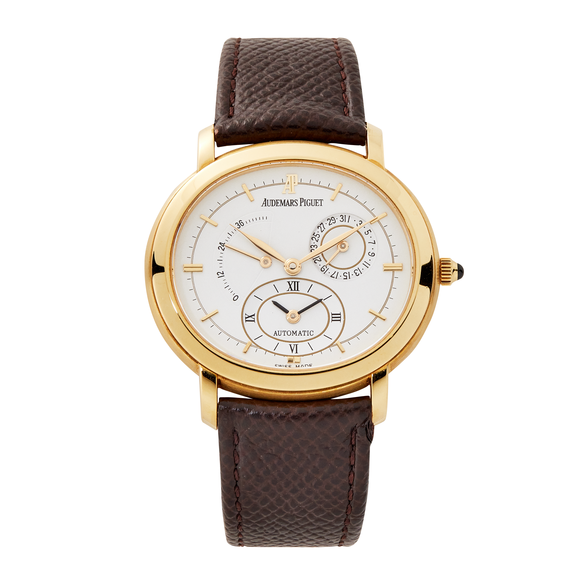 Millenary Dual Time Power Reserve Yellow Gold White Dial 34mm Product Image