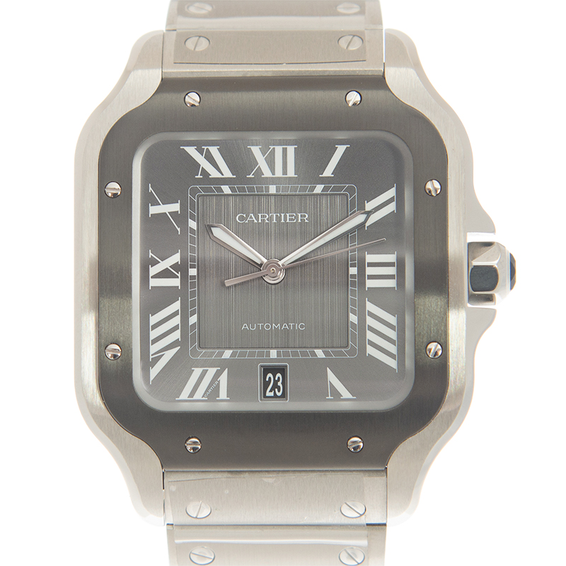 Santos De Cartier Steel Grey Dial 39mm Product Image 3