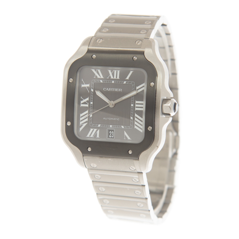 Santos De Cartier Steel Grey Dial 39mm Product Image 2
