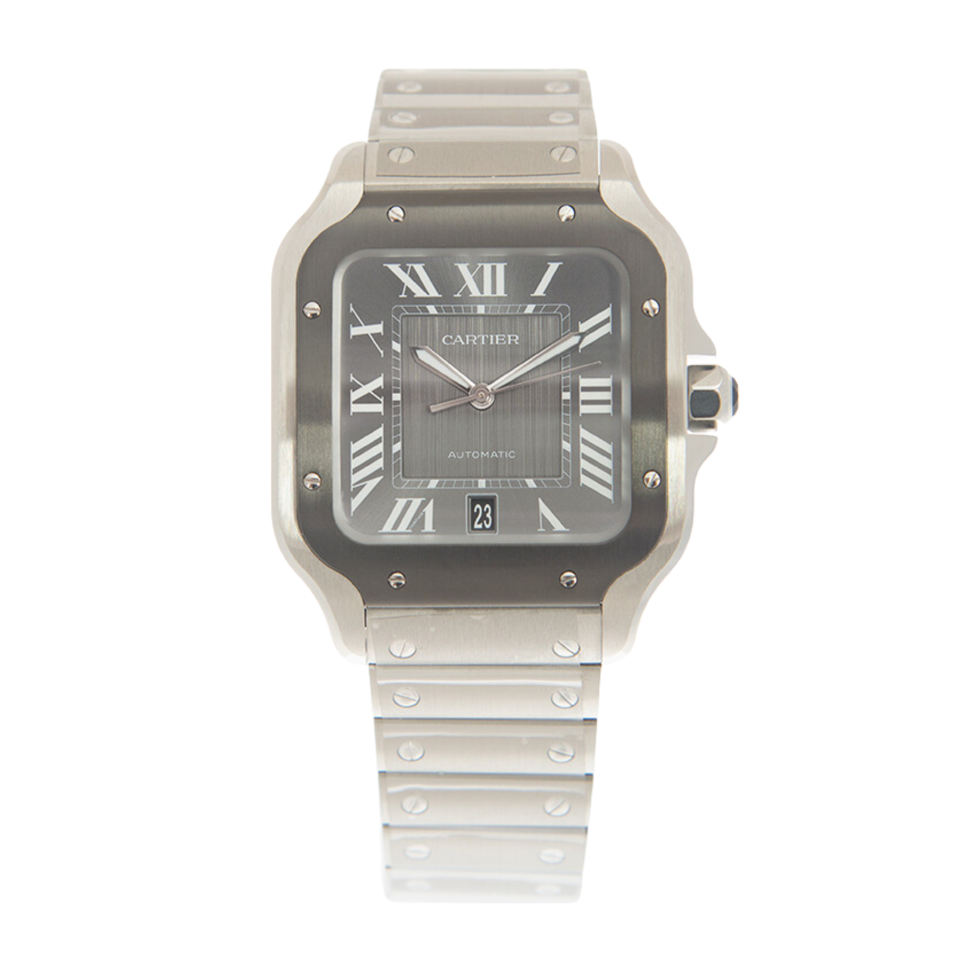 Santos De Cartier Steel Grey Dial 39mm Product Image 1
