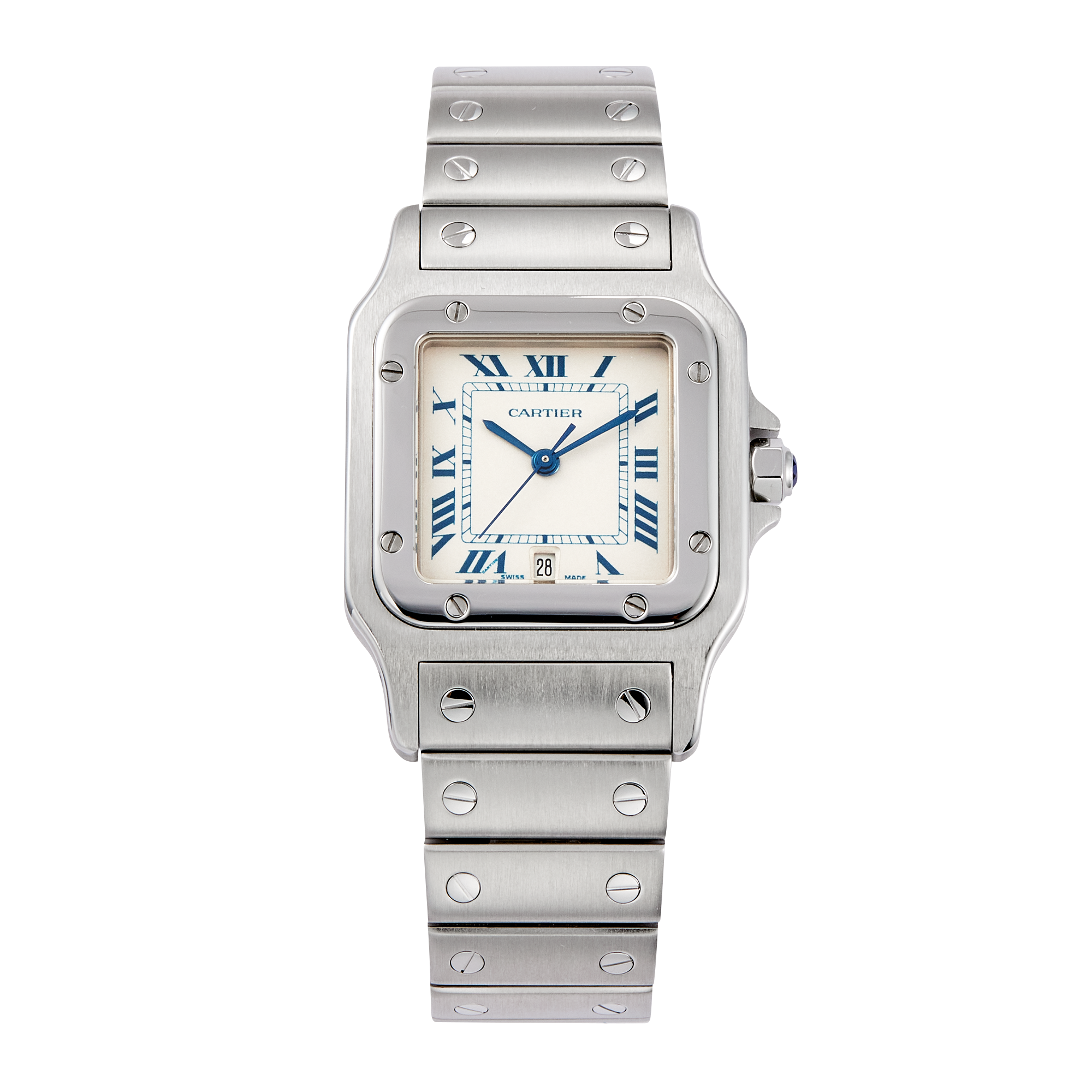 Santos Galbee Quartz Steel White Dial 28mm Product Image 1