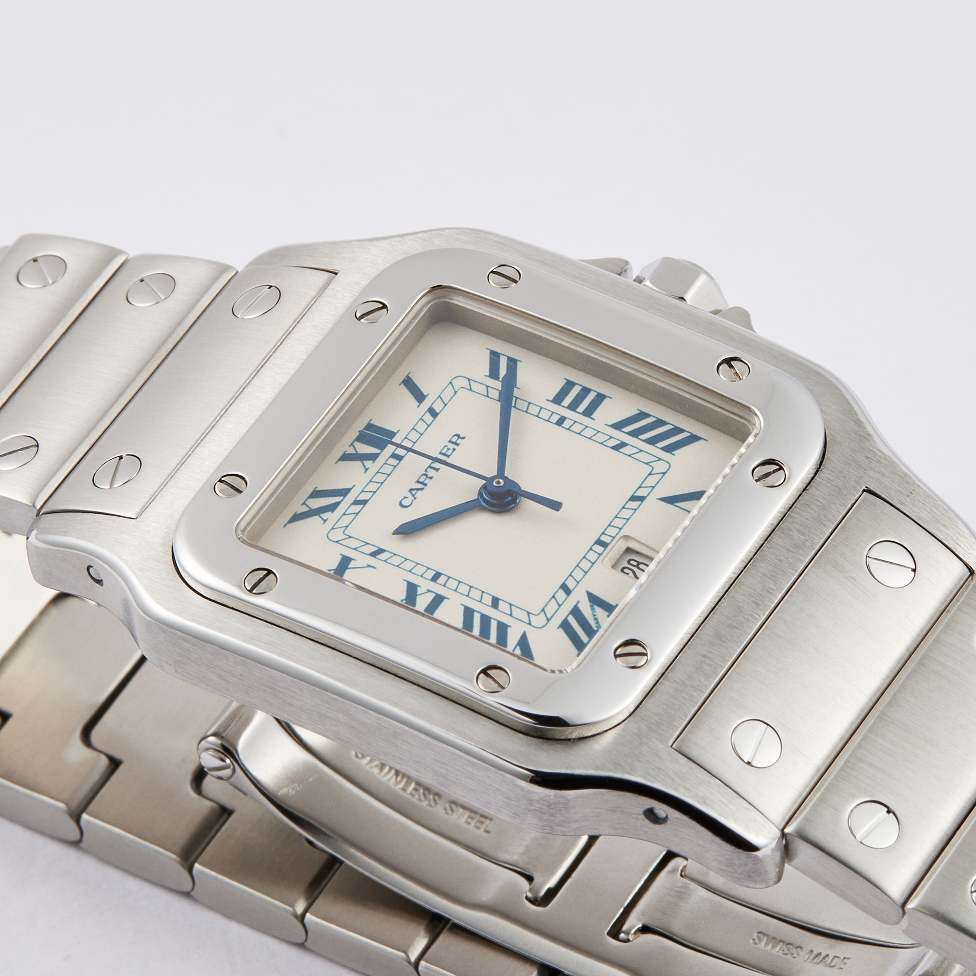 Santos Galbee Quartz Steel White Dial 28mm Product Image 2