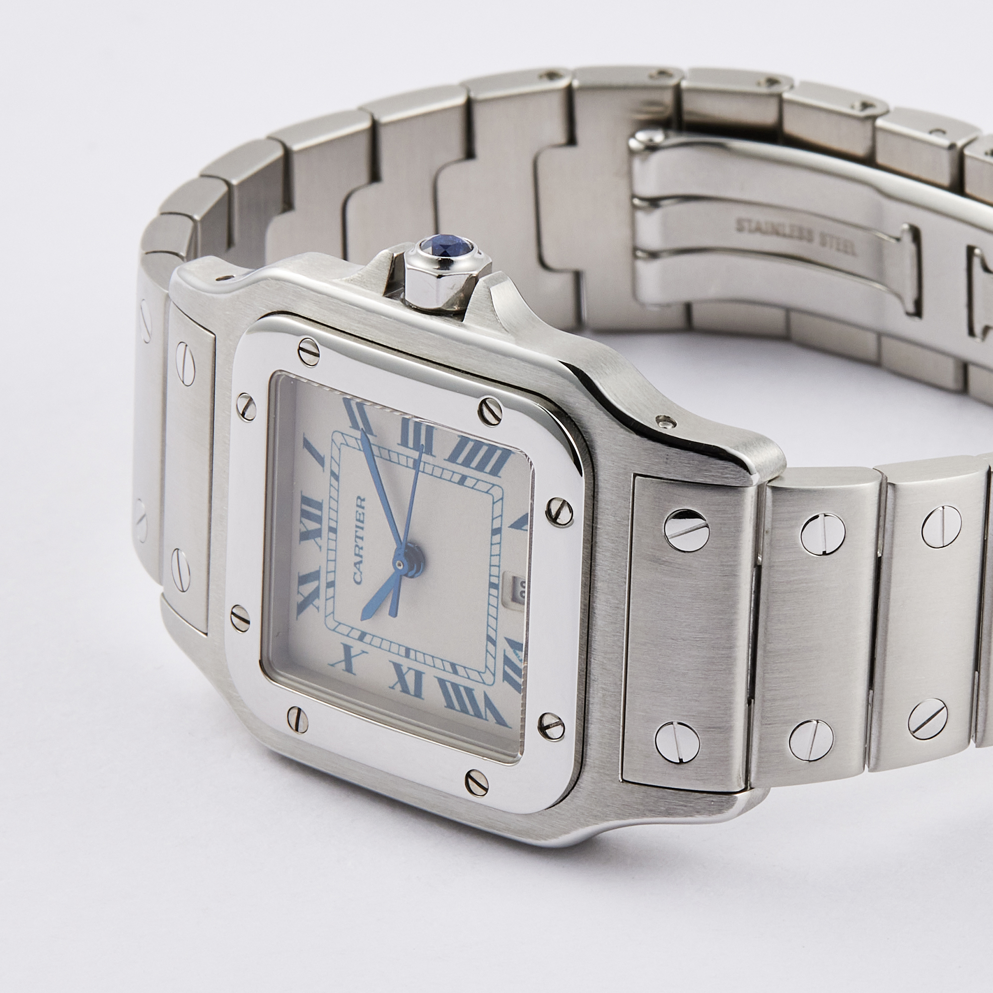 Santos Galbee Quartz Steel White Dial 28mm Product Image 3