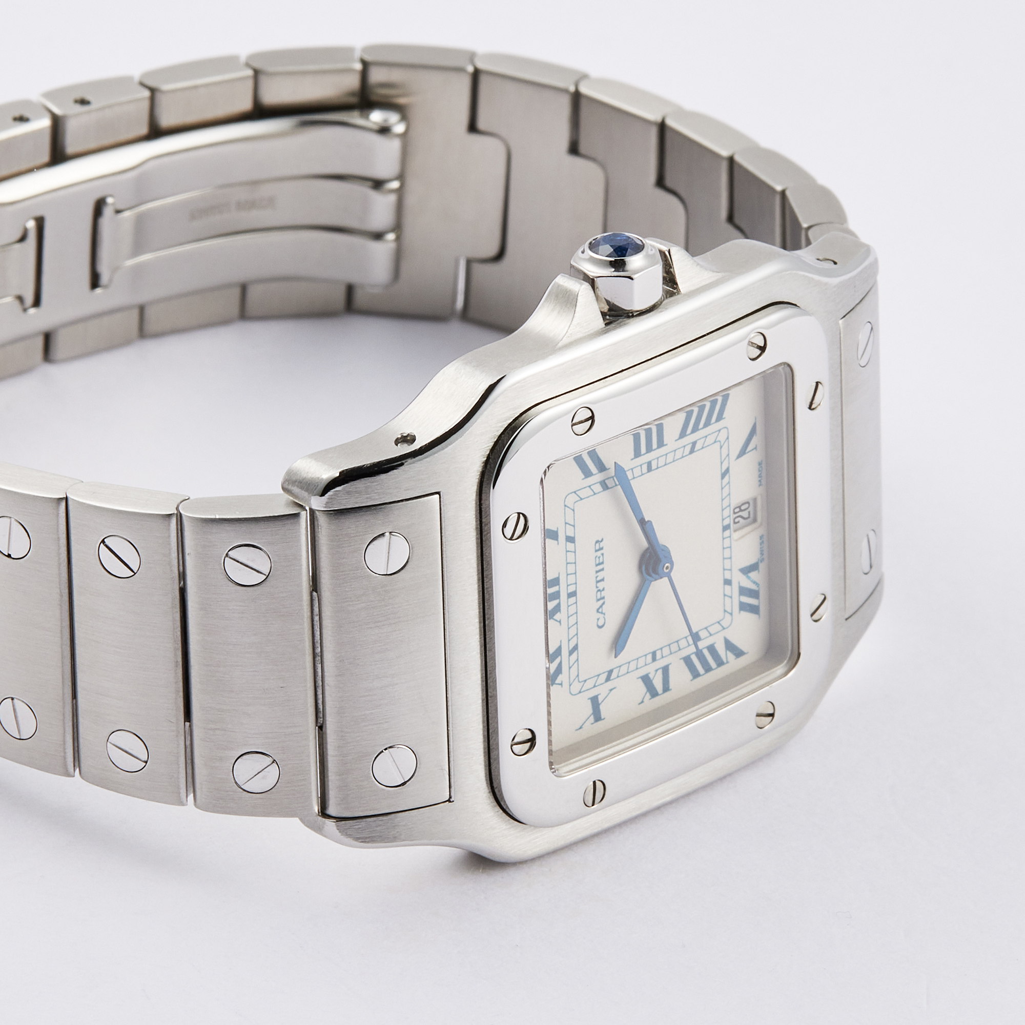 Santos Galbee Quartz Steel White Dial 28mm Product Image 4