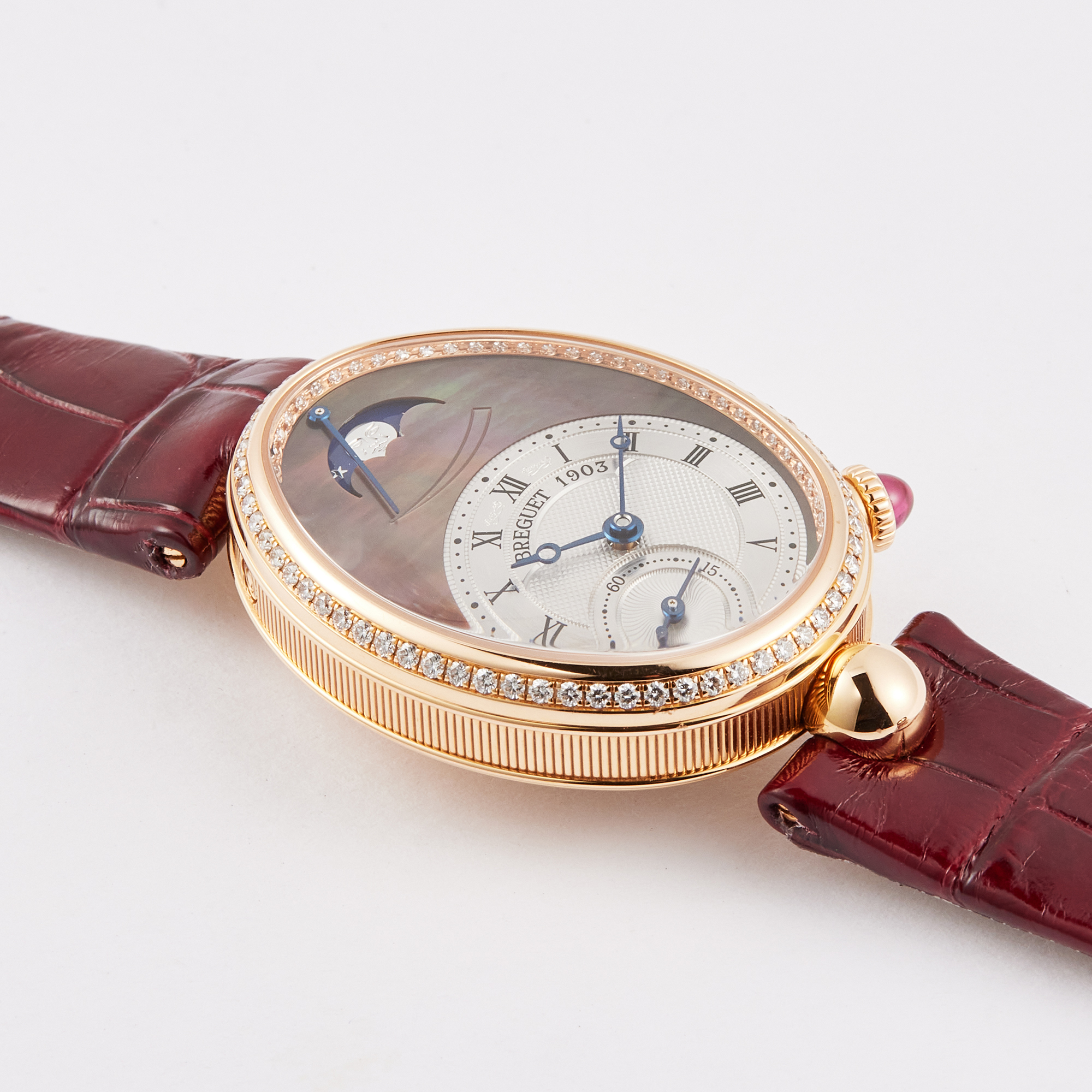 Reine De Naples Rose Gold Diamond Mother of Pearl Dial 28mm Product Image 2