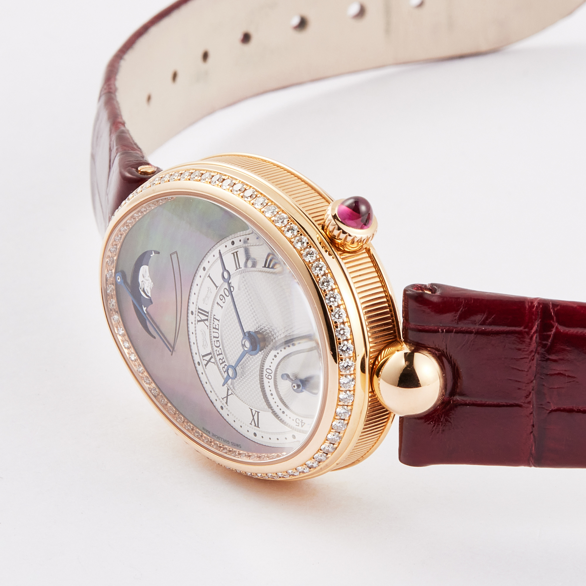 Reine De Naples Rose Gold Diamond Mother of Pearl Dial 28mm Product Image 3