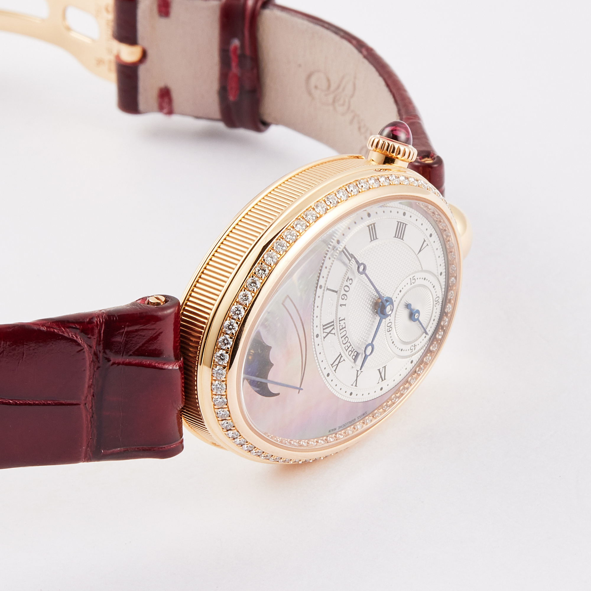 Reine De Naples Rose Gold Diamond Mother of Pearl Dial 28mm Product Image 4