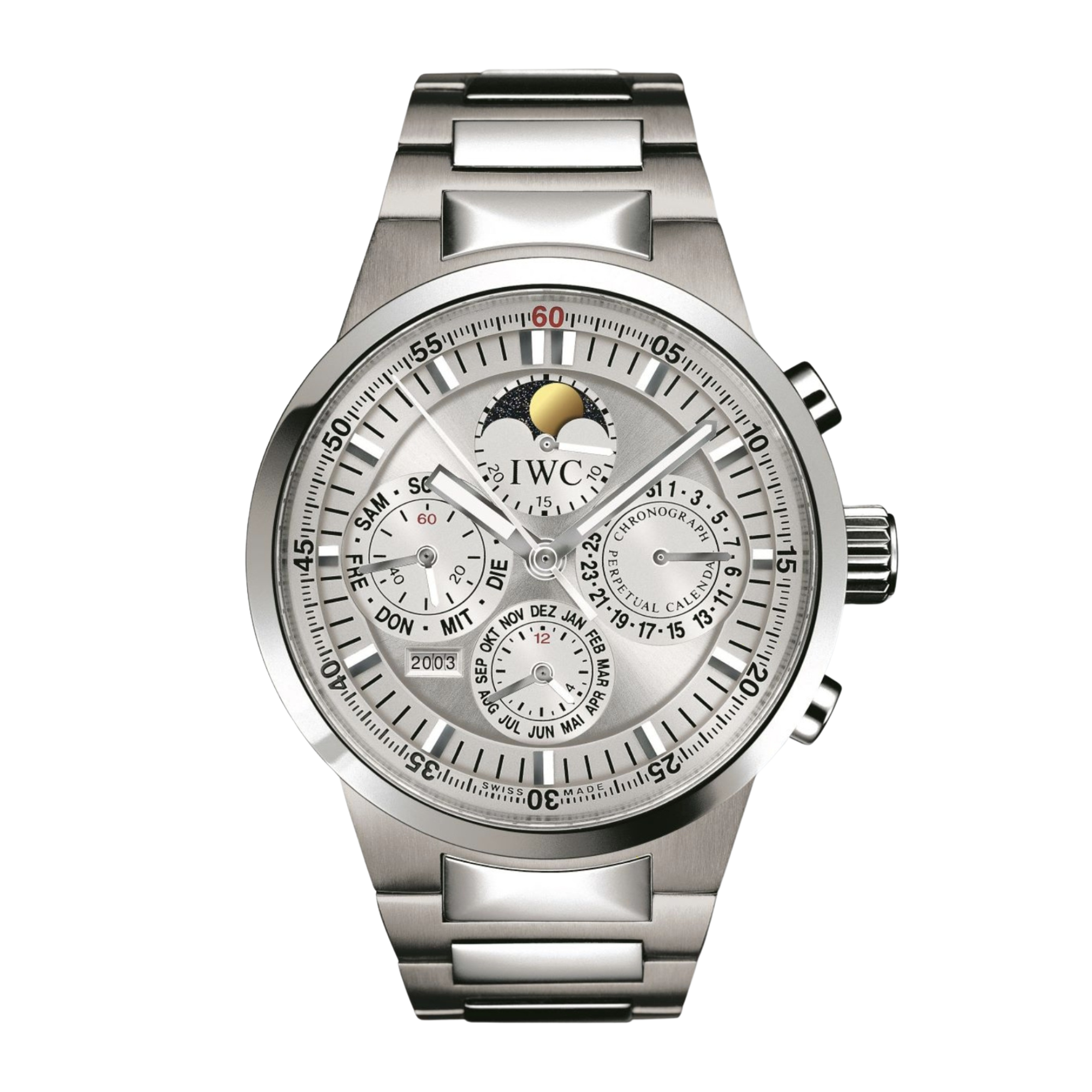 Aquatimer Chronograph Perpetual Calendar German Stainless Steel Silver 43mm Product Image