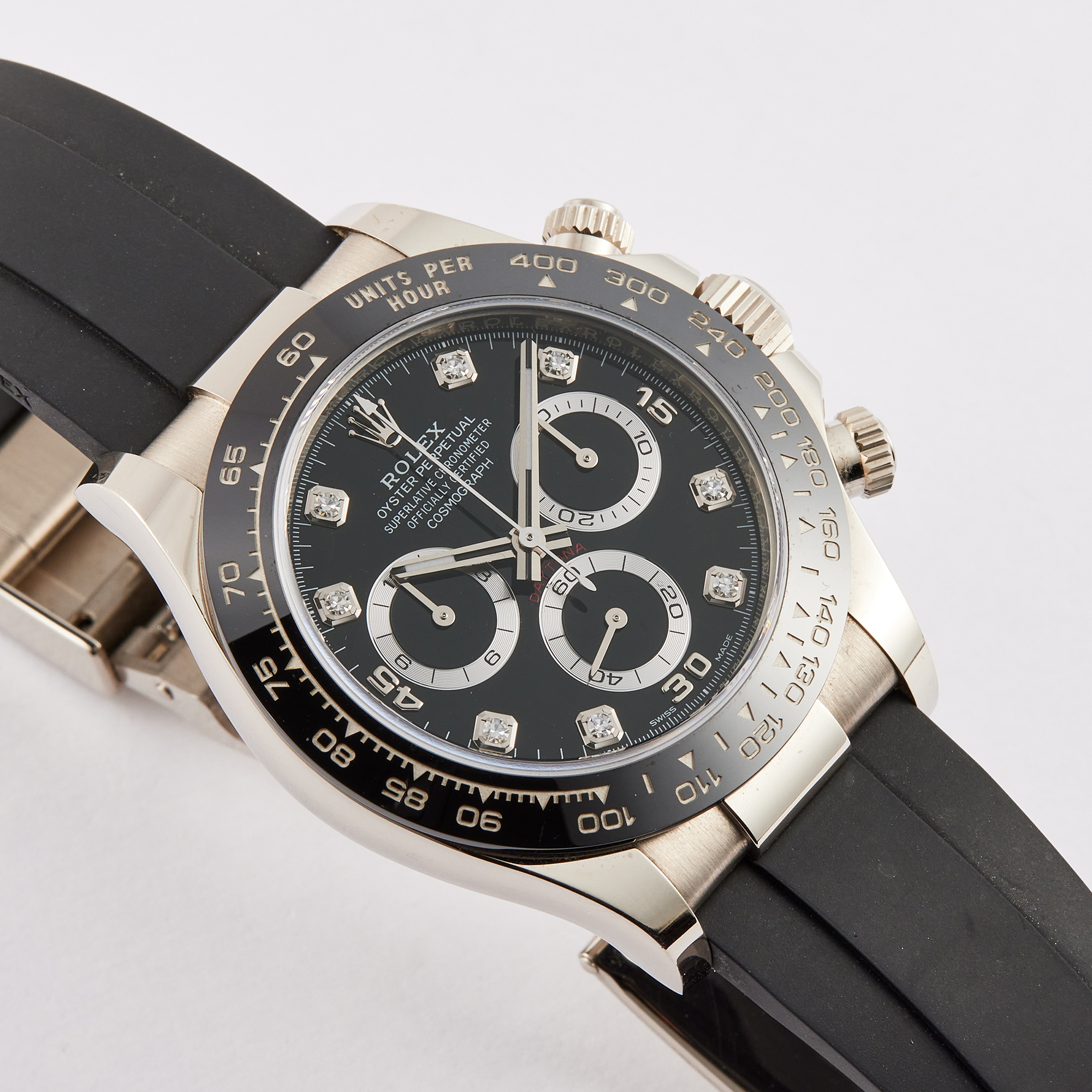 Daytona White Gold Oysterflex Black Dial 40mm Product Image 6