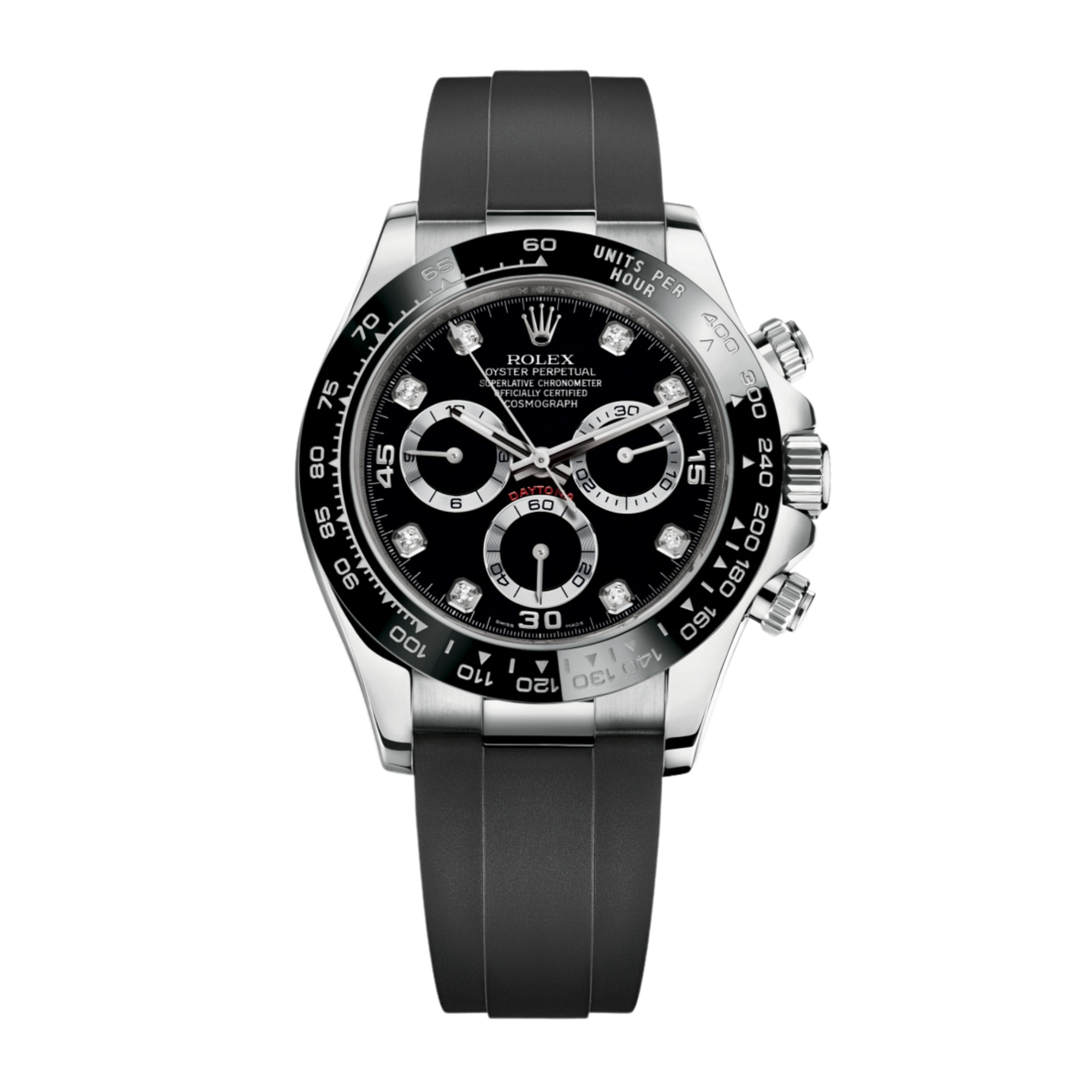 Daytona White Gold Oysterflex Black Dial 40mm Product Image