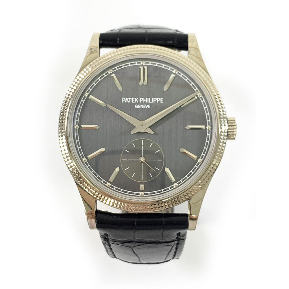 Calatrava Clous de Paris White Gold Grey Dial 39mm Product Image 2