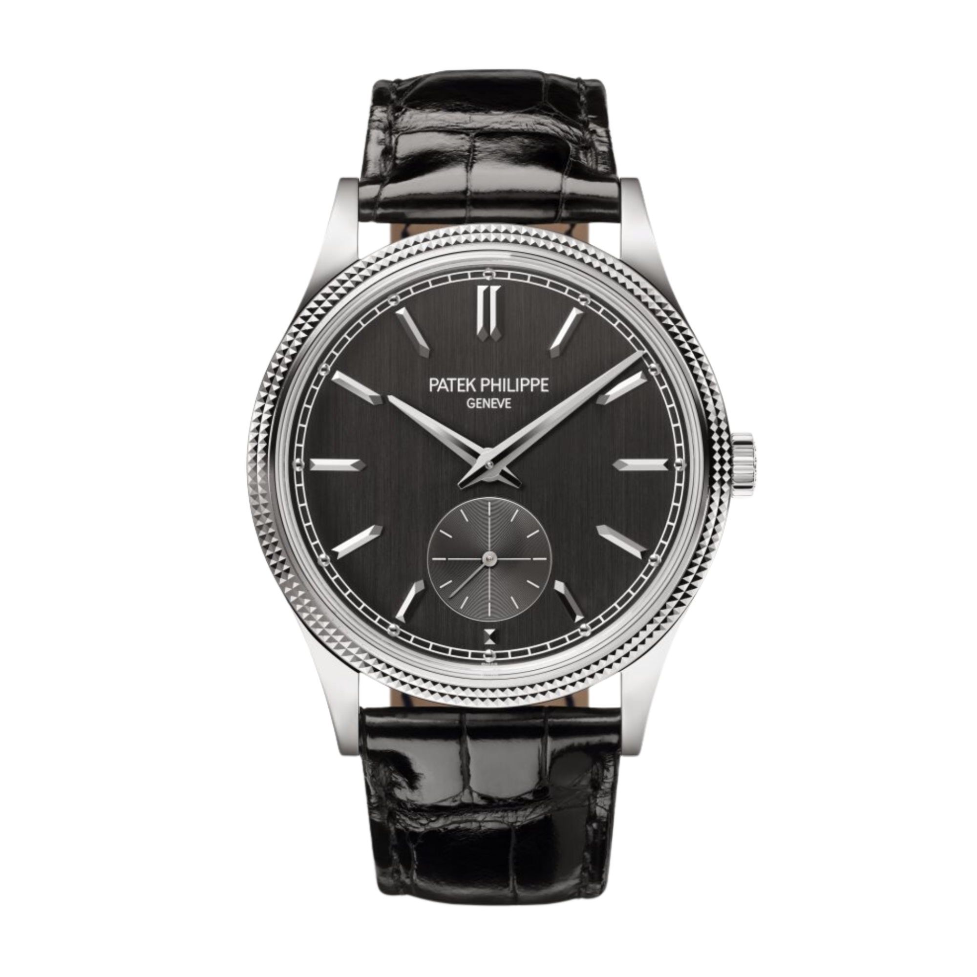 Calatrava Clous de Paris White Gold Grey Dial 39mm Product Image 1