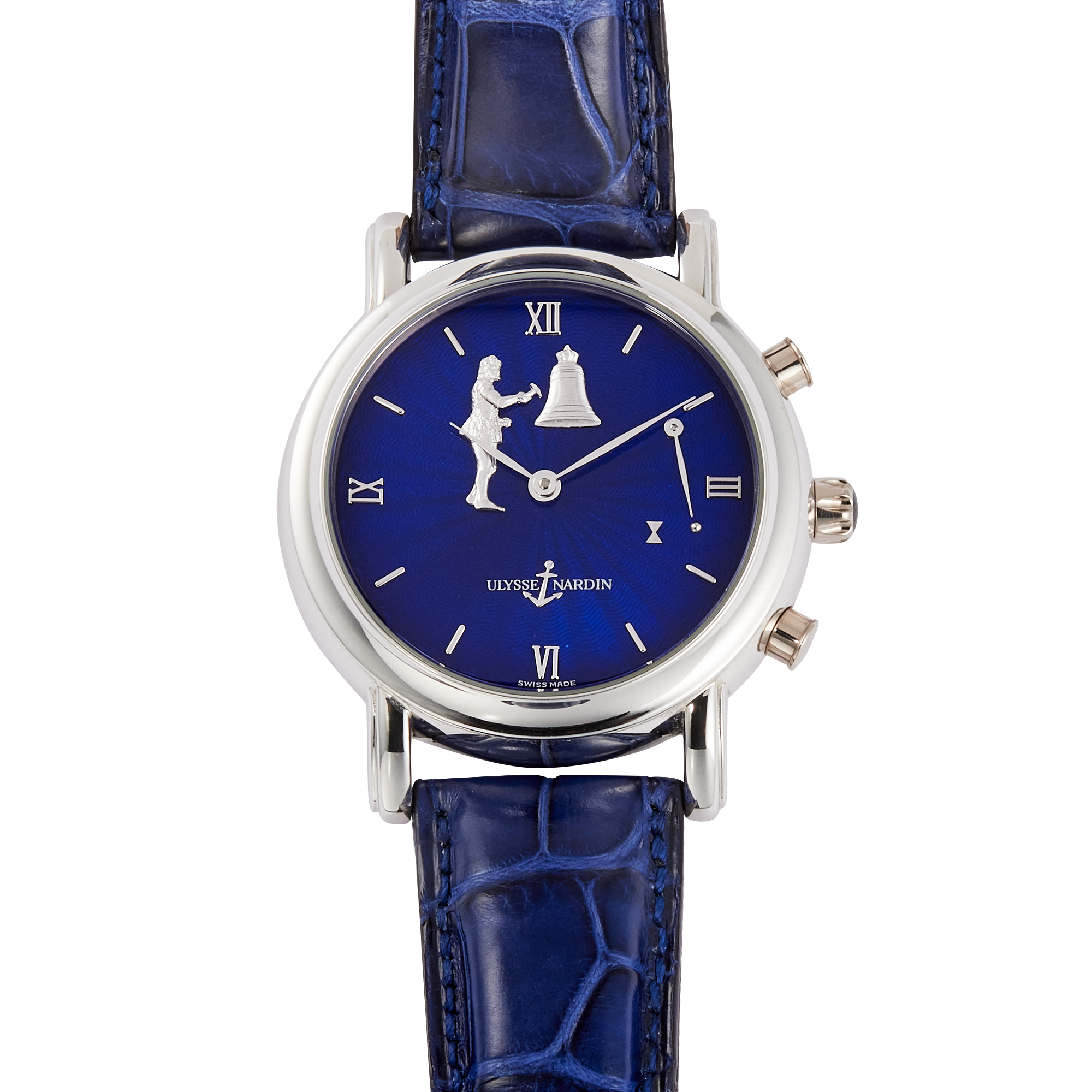 San Marco Hour Striker Blue Dial Platinum Product Image