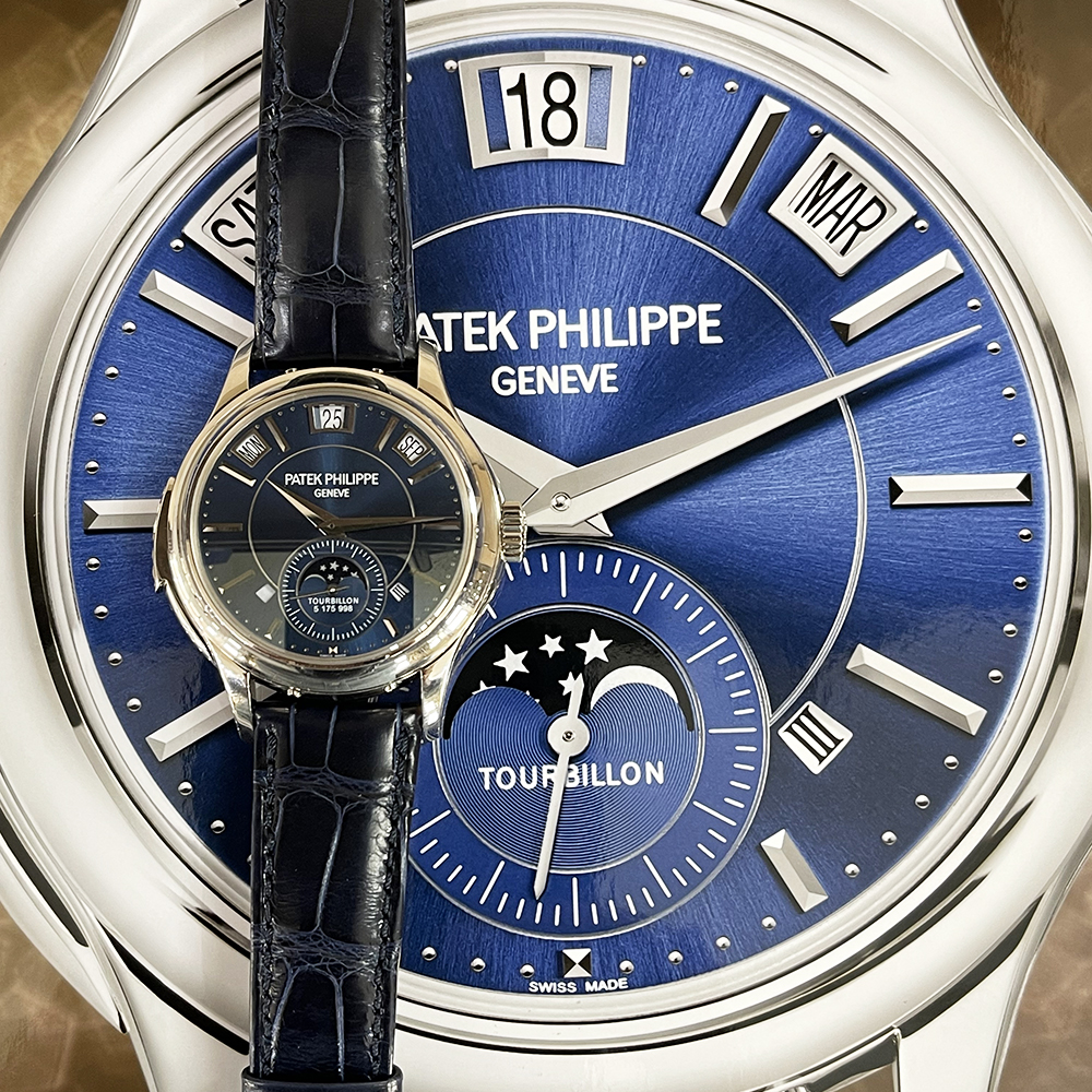 Grand Complications Tourbillon Minute Repeater Perpetual Calendar White Gold Blue Dial 41mm Product Image 8