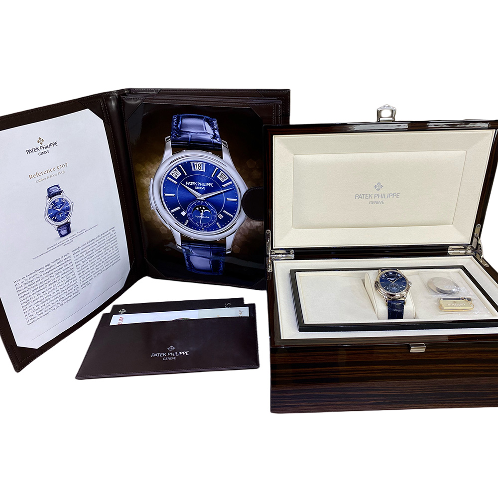 Grand Complications Tourbillon Minute Repeater Perpetual Calendar White Gold Blue Dial 41mm Product Image 10
