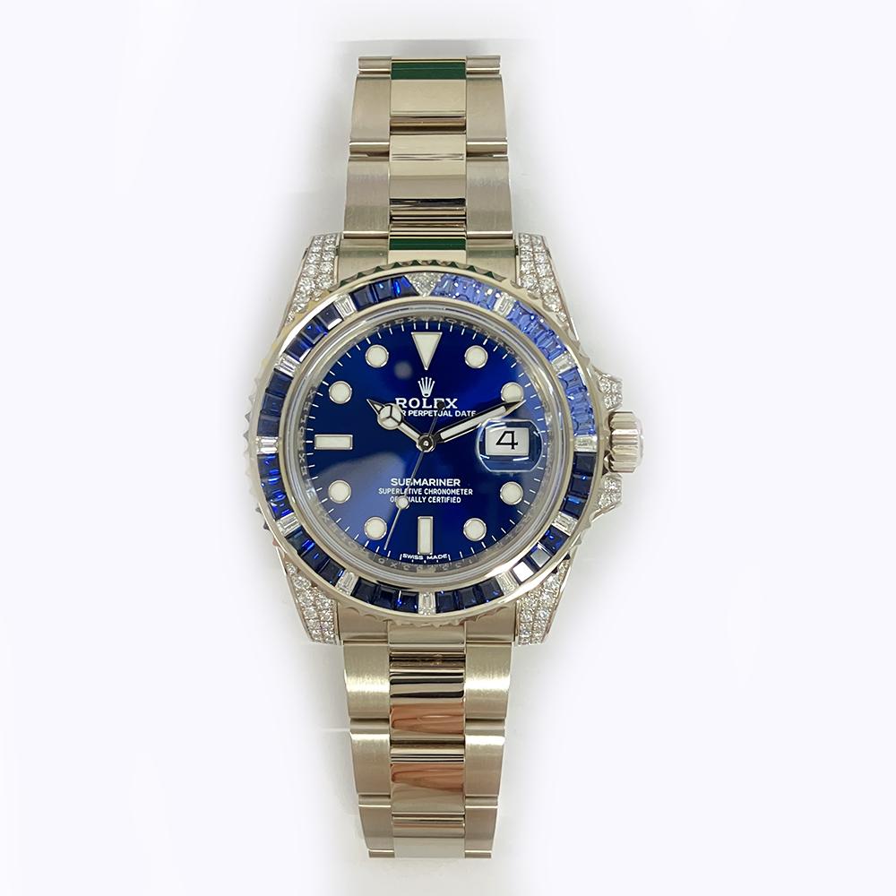 Submariner Date White Gold Diamond Blue Dial 40mm Product Image 2