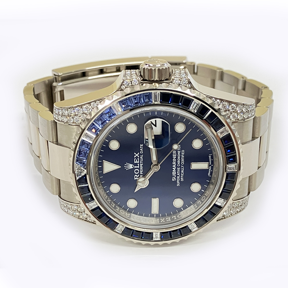 Submariner Date White Gold Diamond Blue Dial 40mm Product Image 3