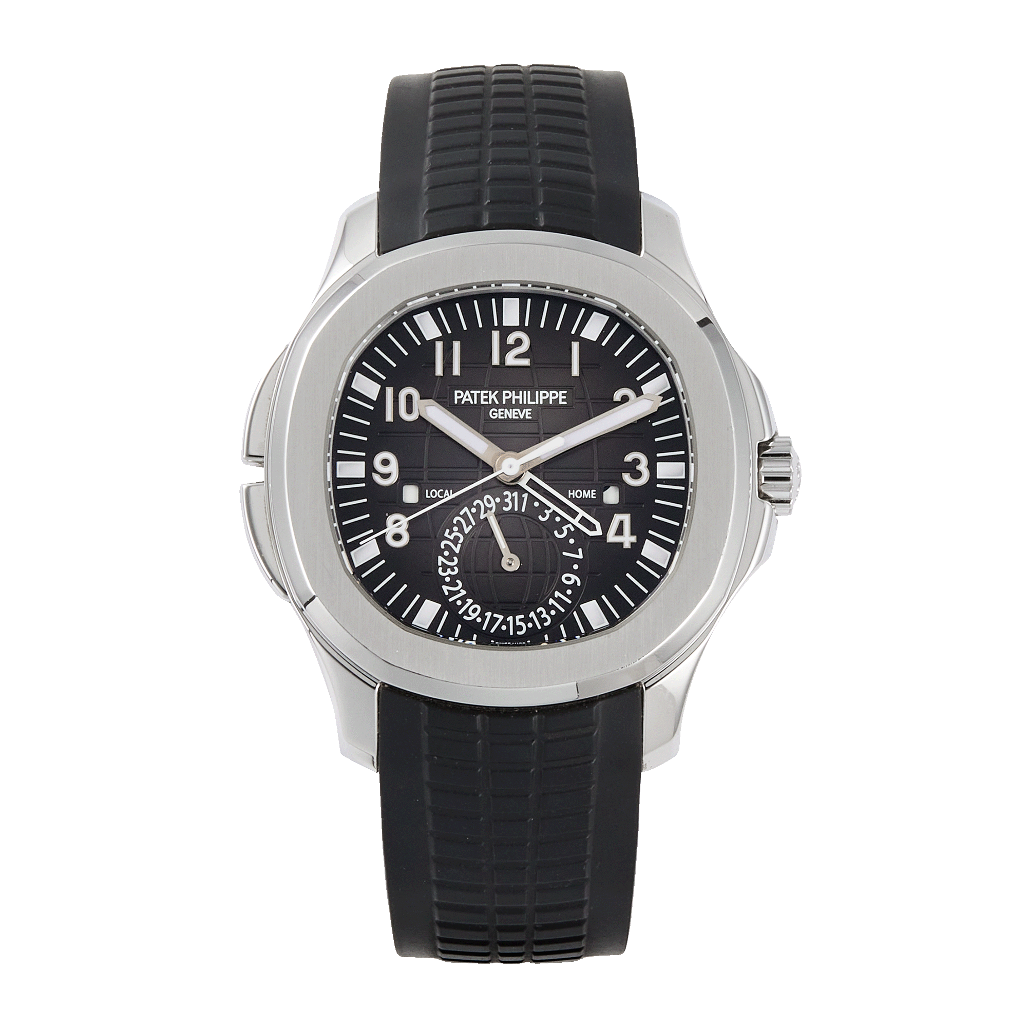 Aquanaut Travel Time Steel Black Dial 40mm Product Image 1