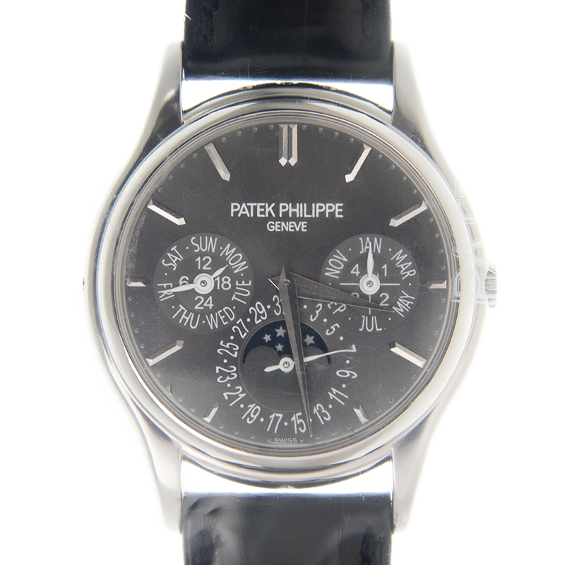Perpetual Calendar Platinum Black Grey Dial 37mm Product Image 2
