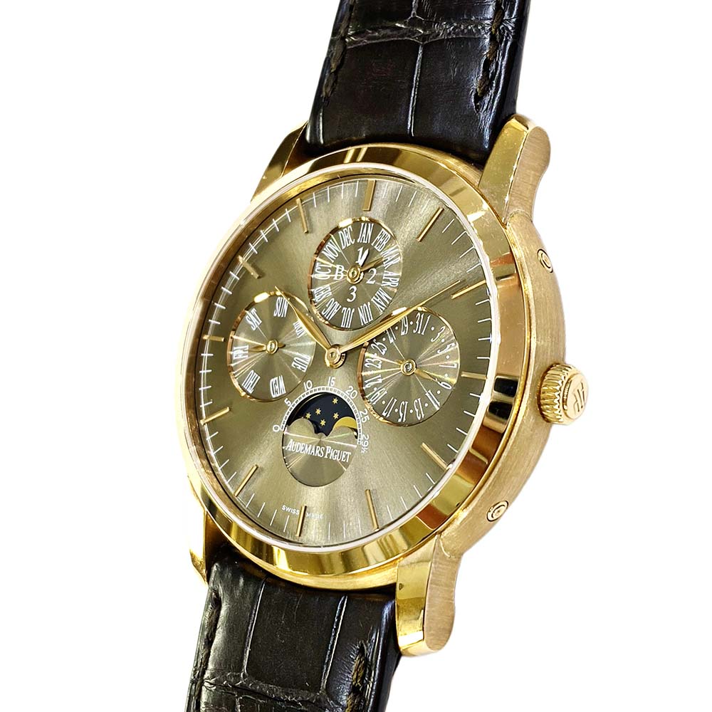Jules Audemars Perpetual Calendar Rose Gold Brown Dial 41mm Product Image 5