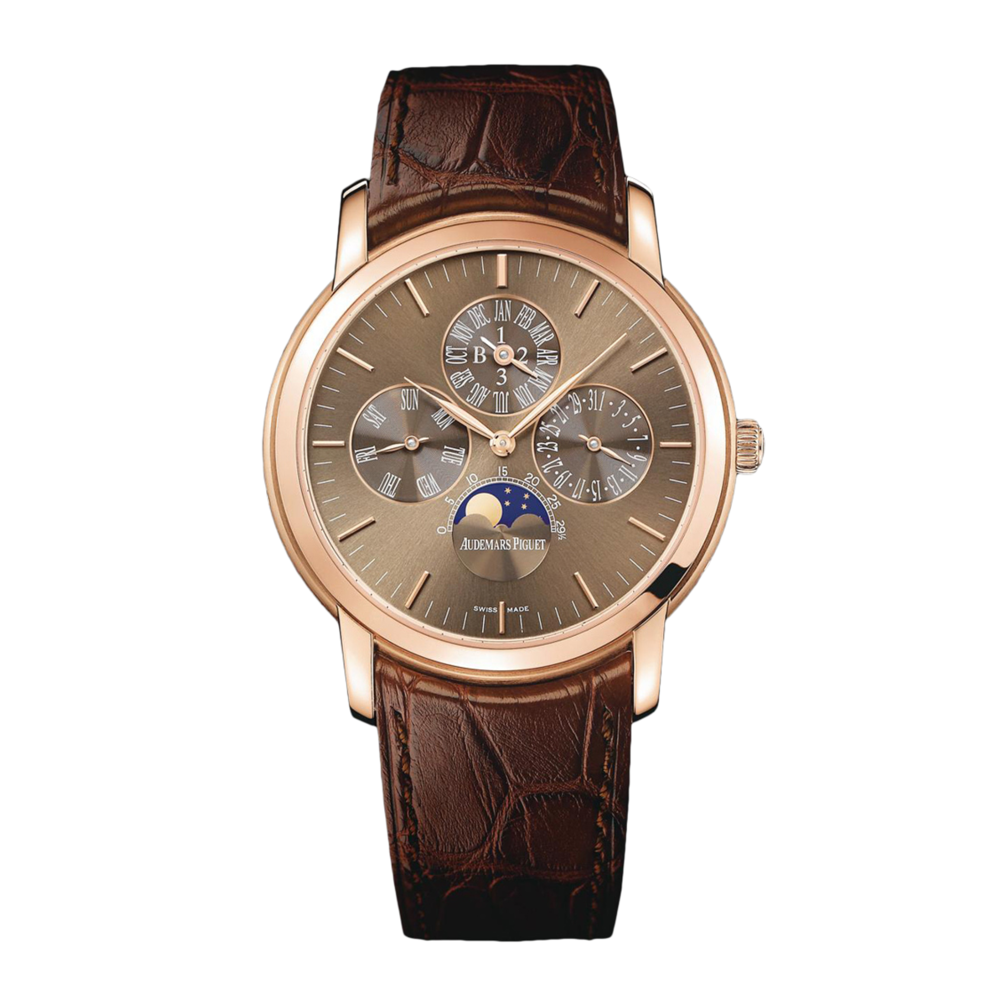 Jules Audemars Perpetual Calendar Rose Gold Brown Dial 41mm Product Image 1