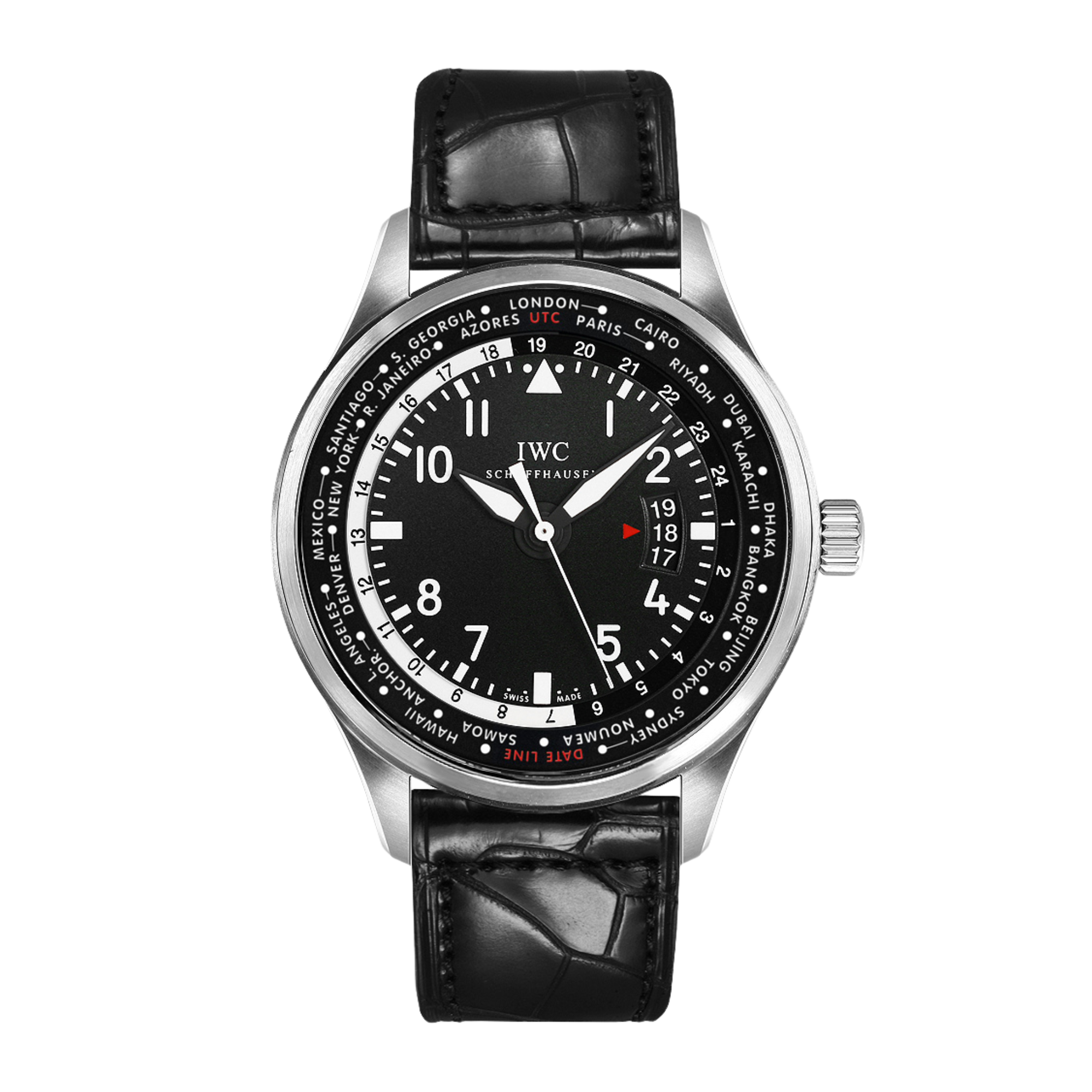 Pilot World Time Steel Black Dial 45mm Product Image 1