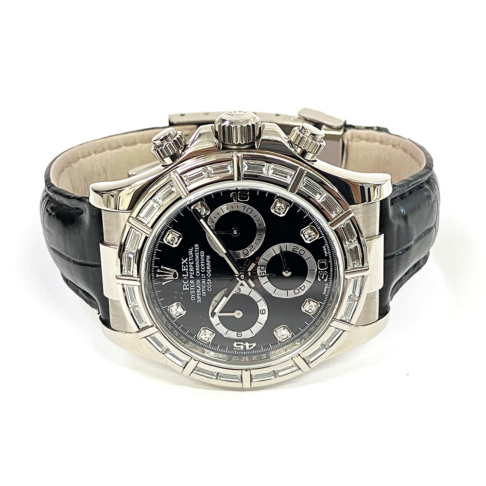 Daytona White Gold Diamond Black Dial 40mm Product Image 3