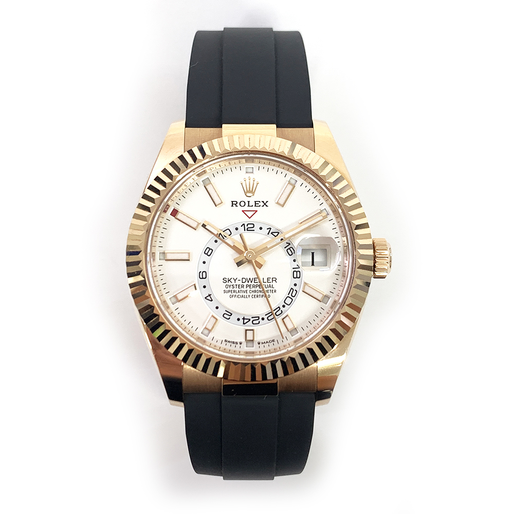 Sky-Dweller Rose Gold Oysterflex White Dial 42mm Product Image 2