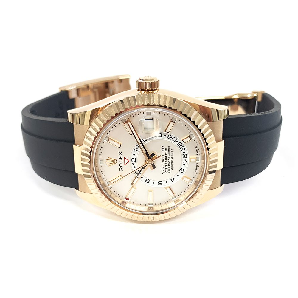 Sky-Dweller Rose Gold Oysterflex White Dial 42mm Product Image 3
