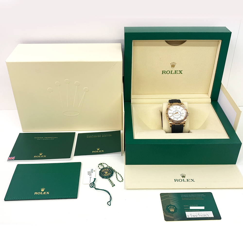 Sky-Dweller Rose Gold Oysterflex White Dial 42mm Product Image 6