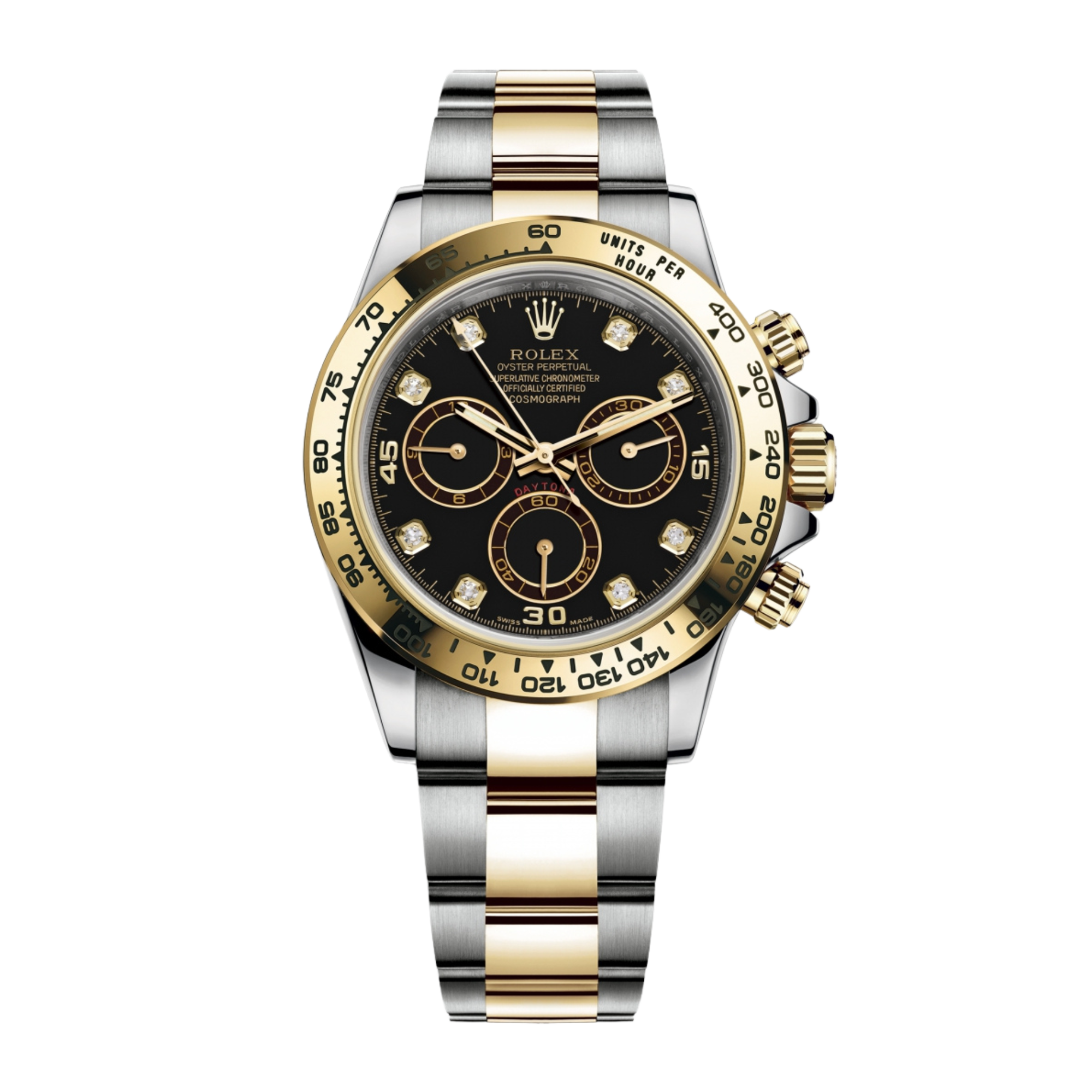 Daytona Yellow Gold & Steel Black Dial 40mm Product Image 1