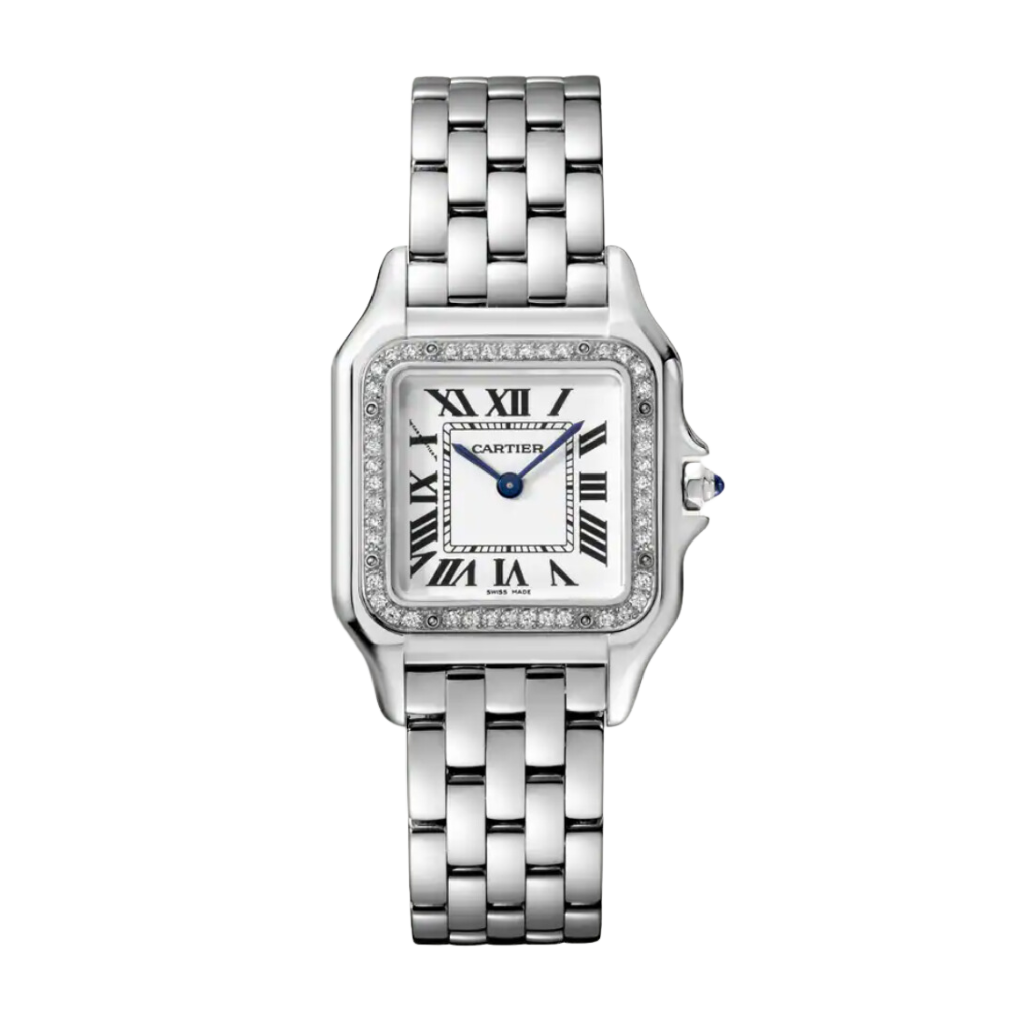 Panthère de Cartier Steel Diamond White Dial 27mm Product Image 1