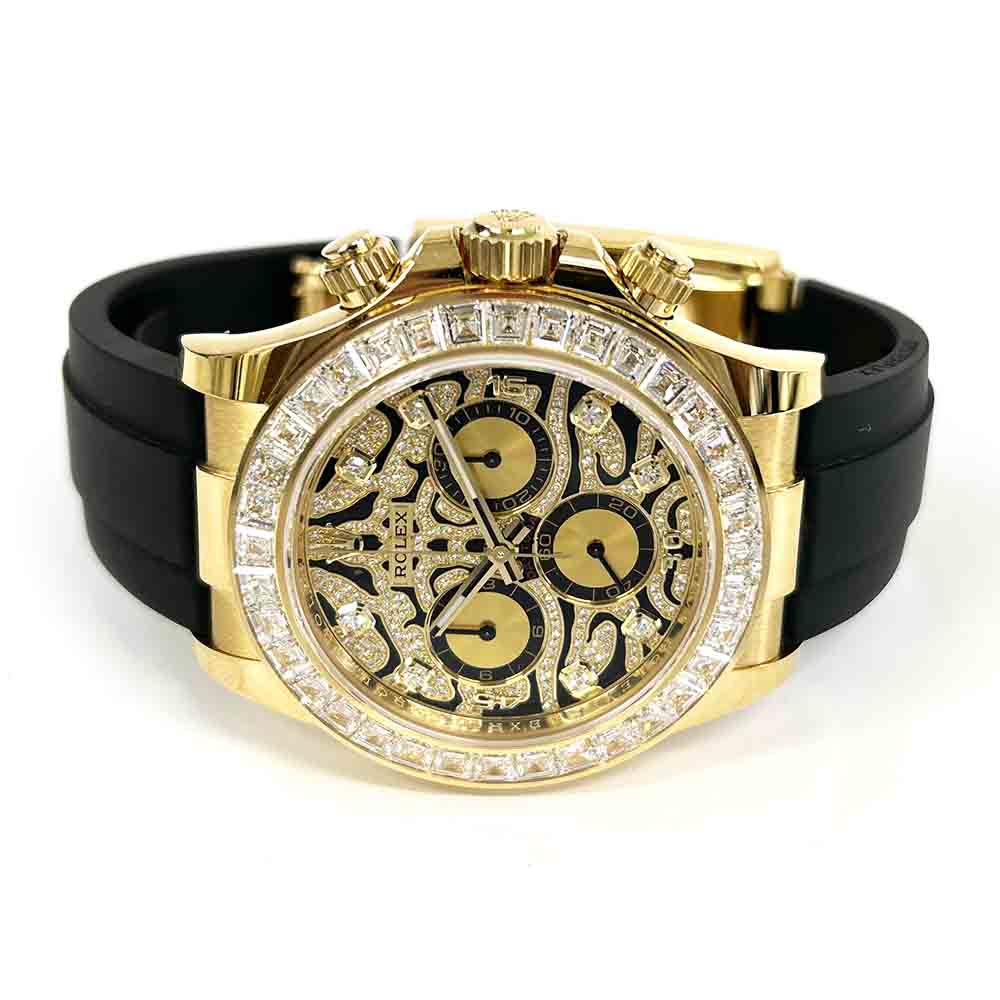 Daytona Yellow Gold Diamond Oysterflex "Eye of the Tiger" 40mm Product Image 3