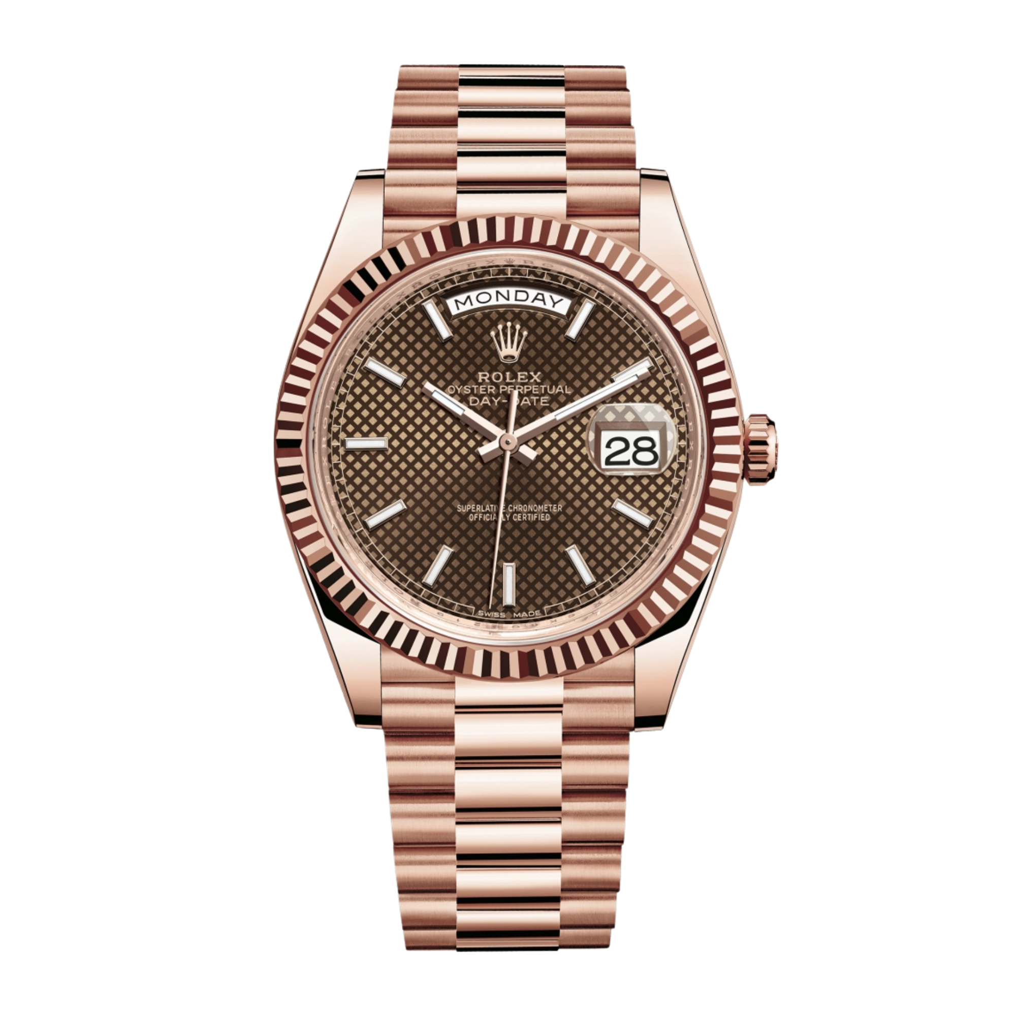Day-Date 40 Rose Gold Brown Dial 40mm Product Image 1