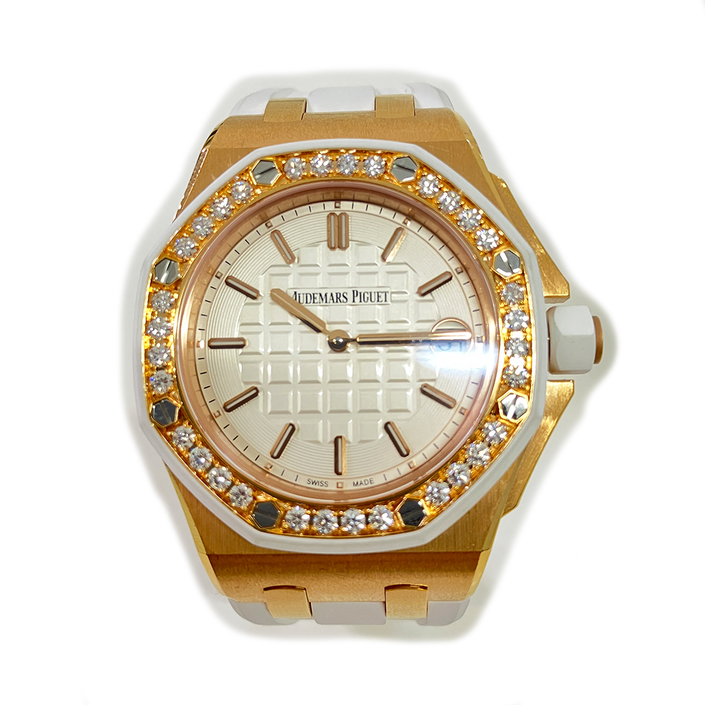 Royal Oak Offshore Quartz Rose Gold Diamond White Dial 37mm Product Image 2