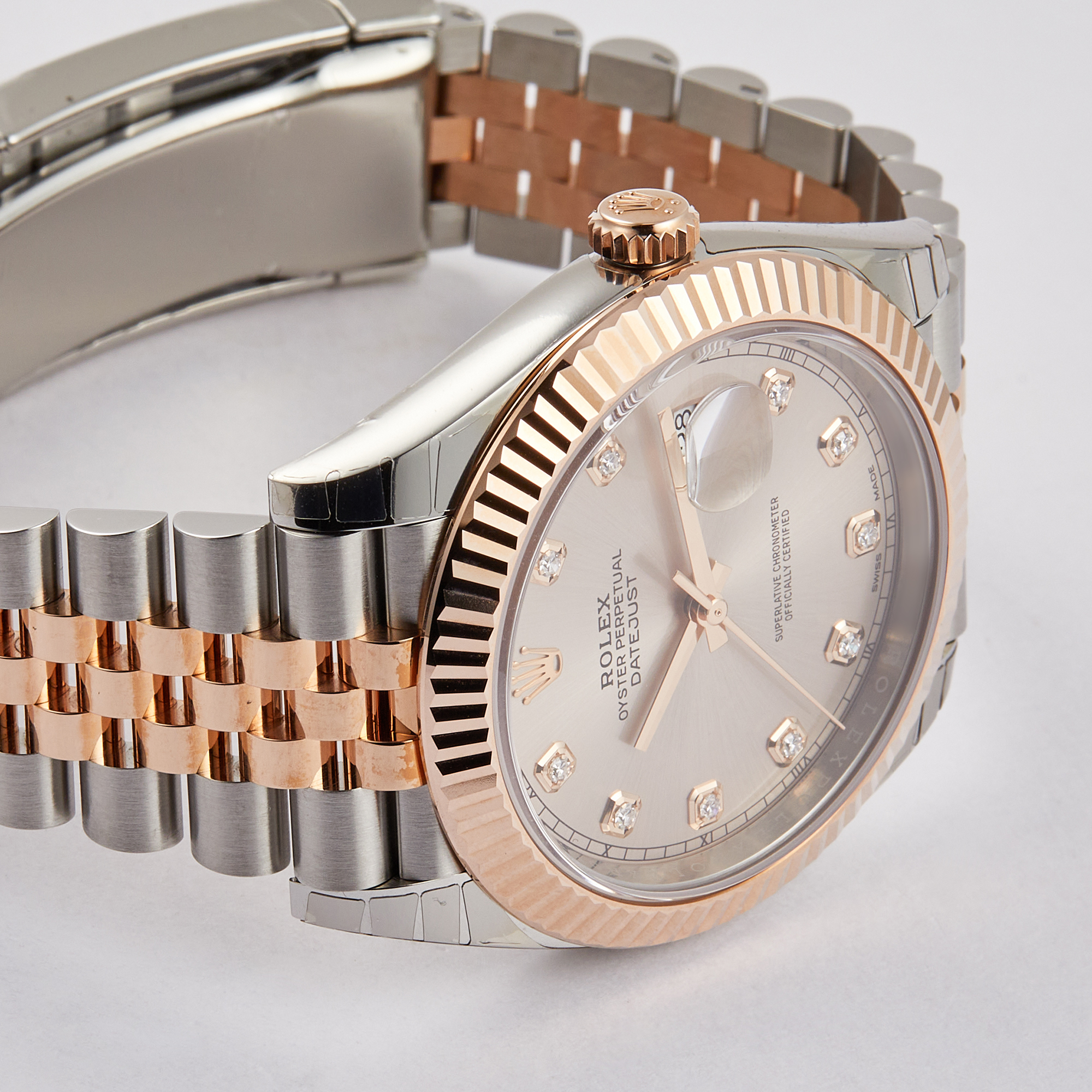 Datejust Rose Gold & Steel Jubilee Pink Dial 41mm Product Image 4