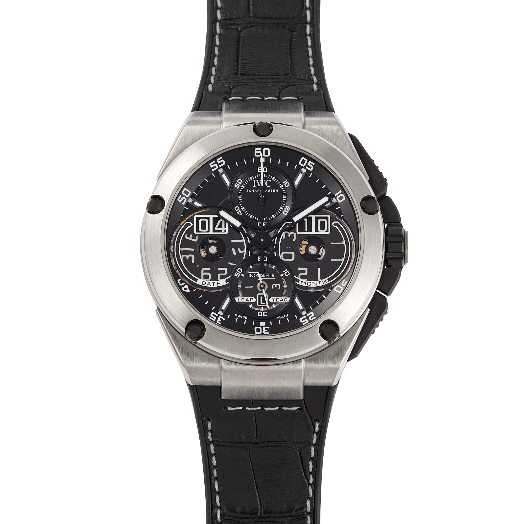 Ingenieur Perpetual Calendar Digital Date-Month Titanium Black Dial 46mm Product Image