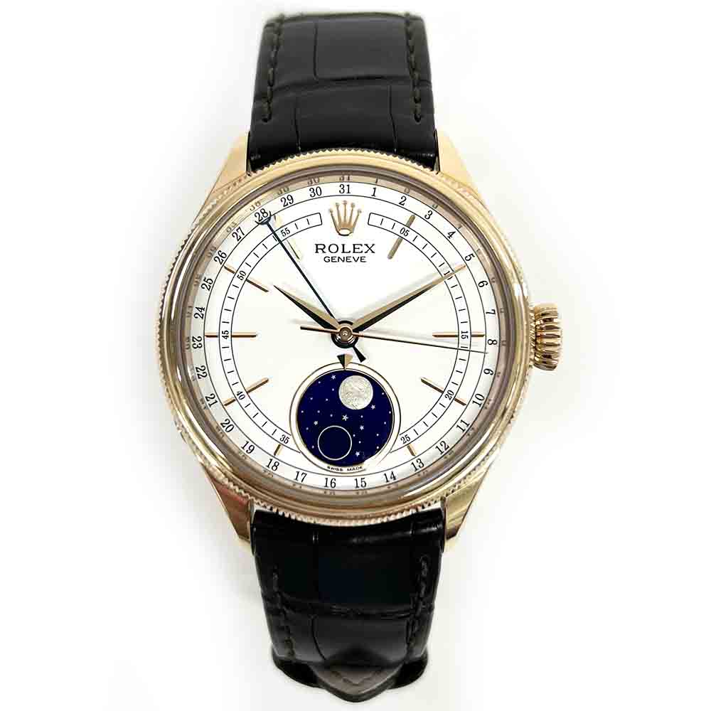 Cellini Moonphase Rose Gold White Dial 39mm Product Image 2