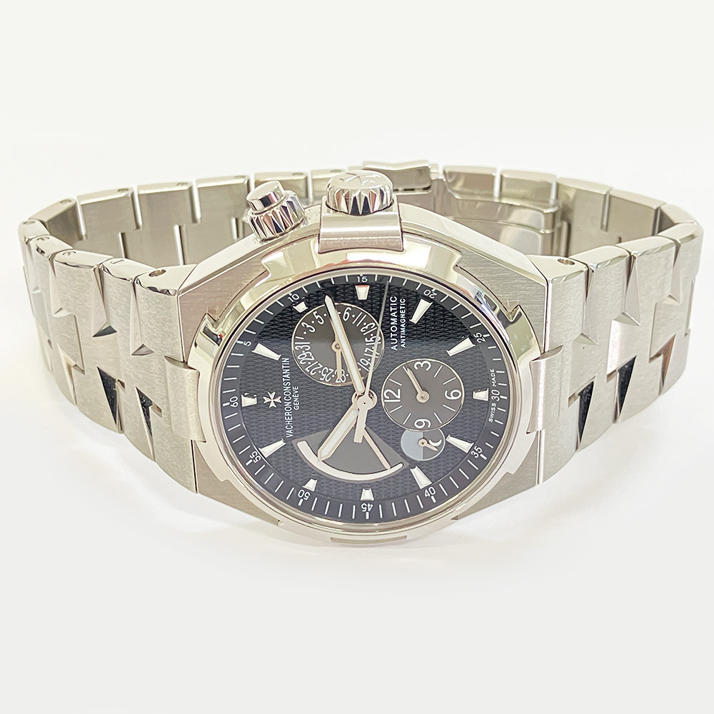 Overseas Dual Time Steel Black Dial 42mm Product Image 3