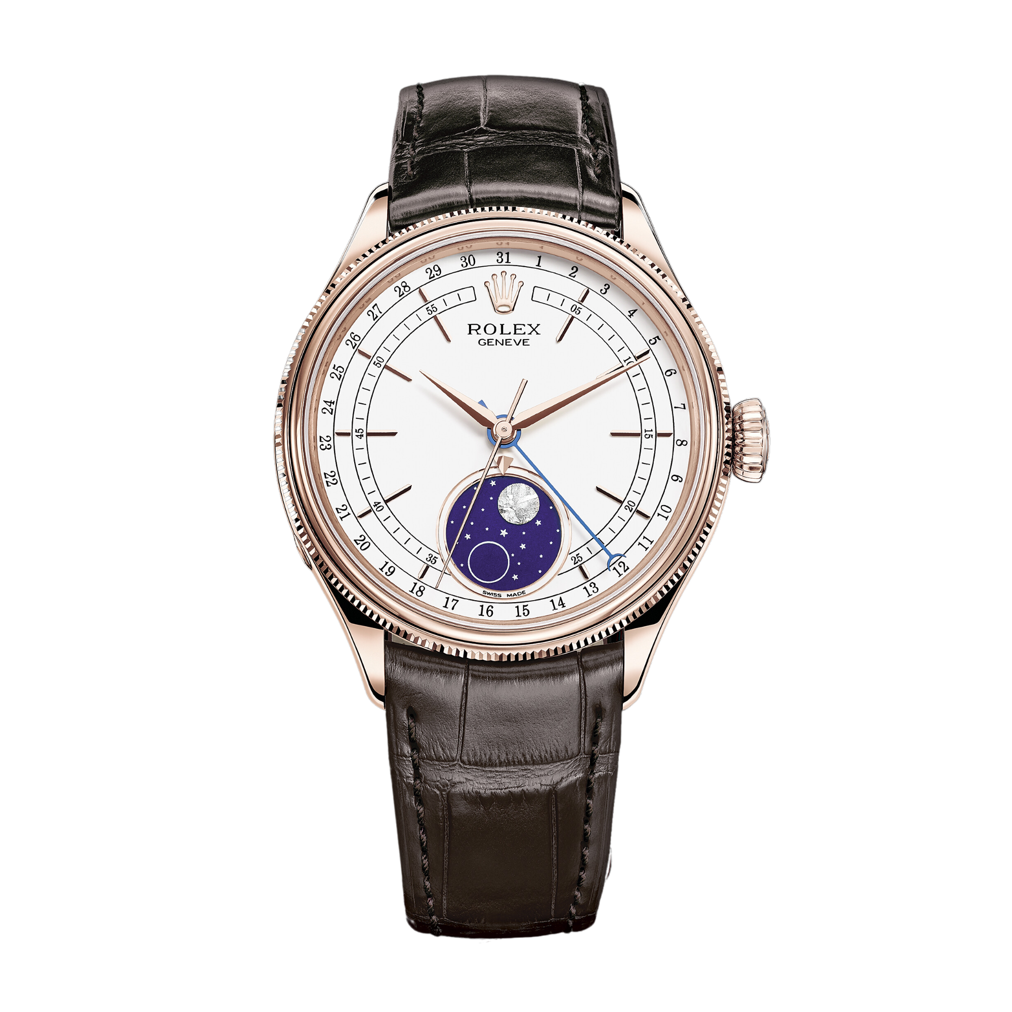 Cellini Moonphase Rose Gold White Dial 39mm Product Image 1
