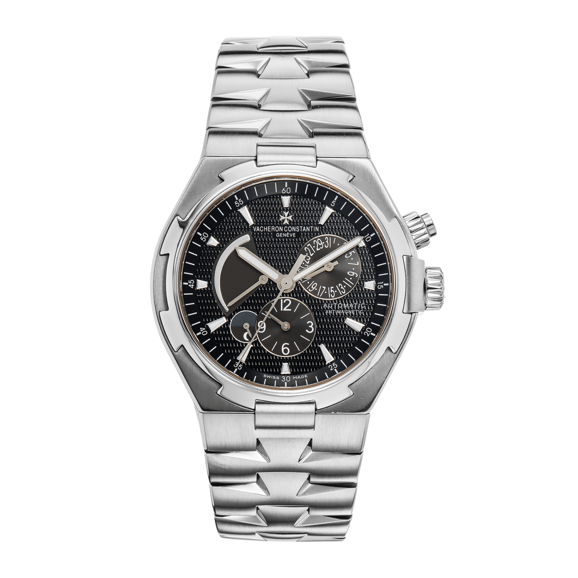 Overseas Dual Time Steel Black Dial 42mm Product Image