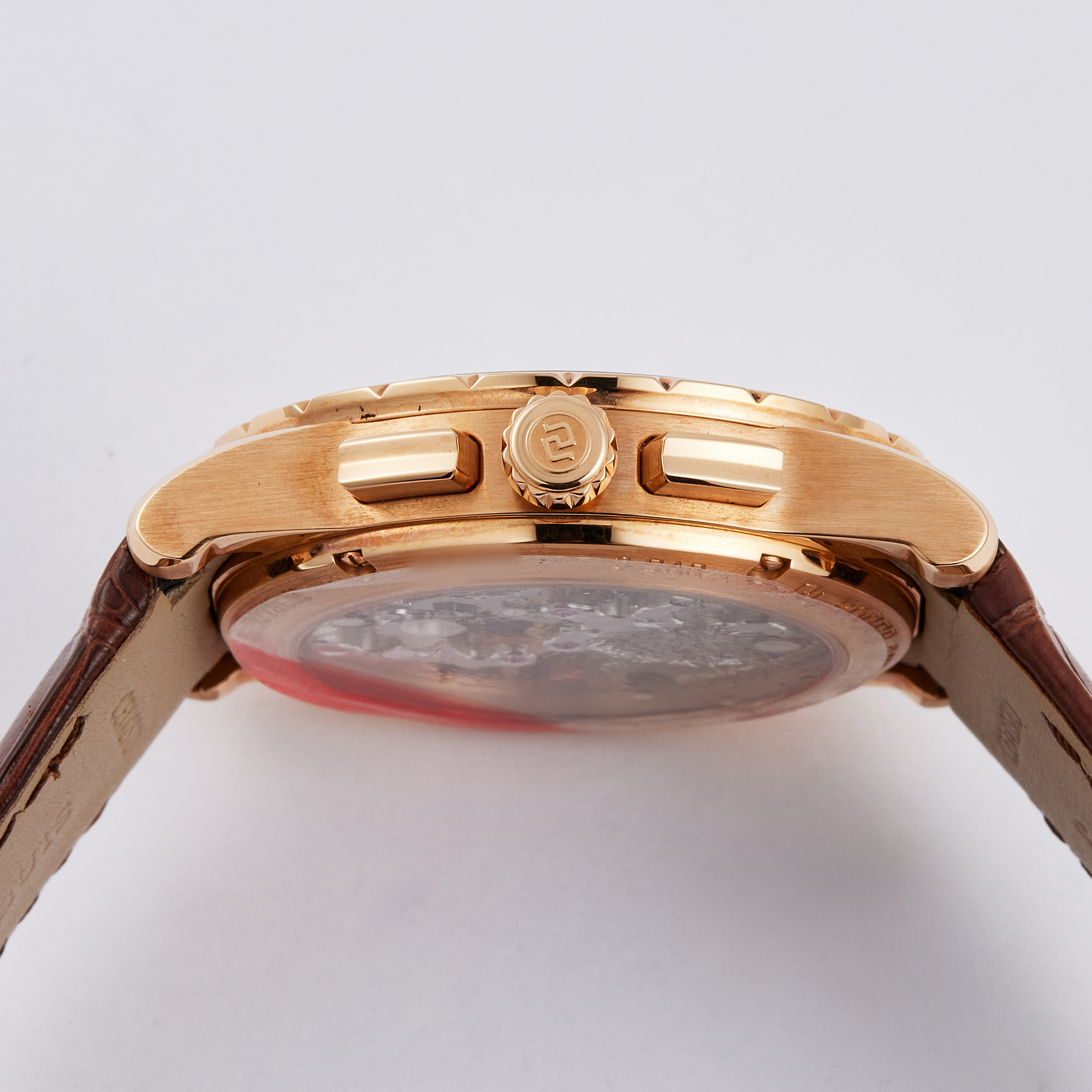 Excalibur Chronograph Rose Gold Silver Dial 42mm Product Image 6