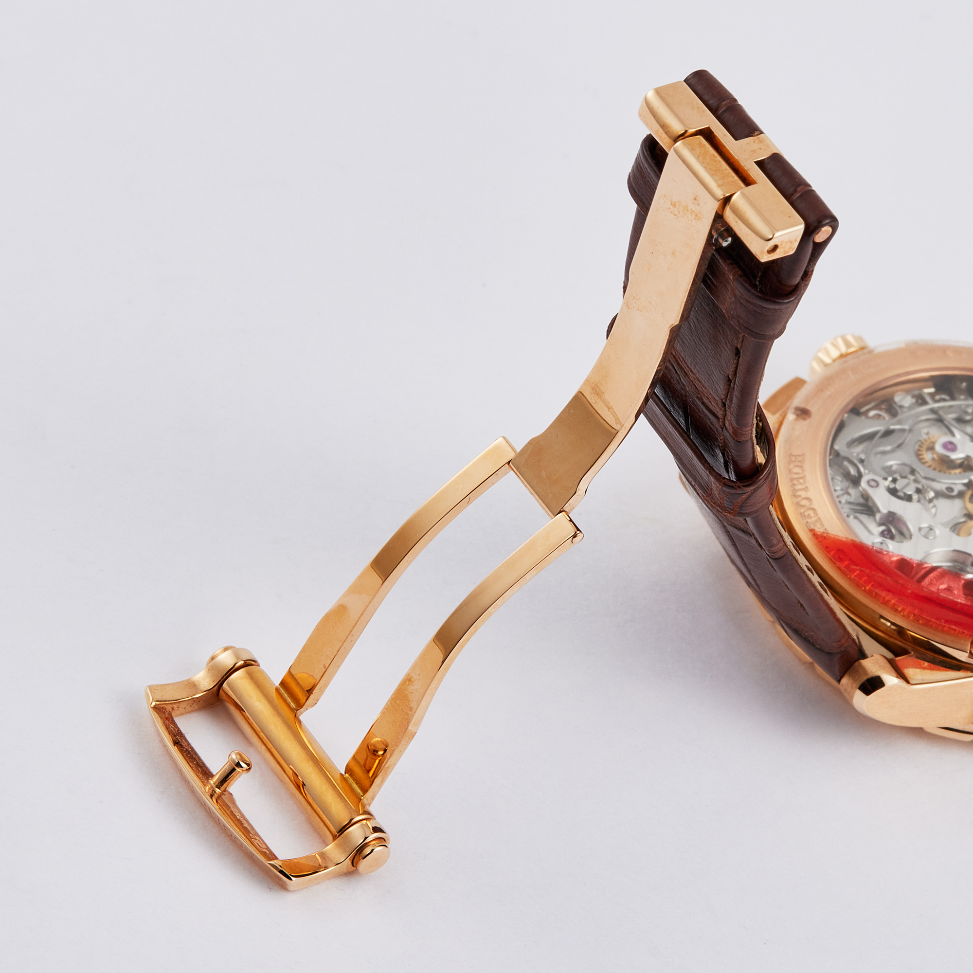 Excalibur Chronograph Rose Gold Silver Dial 42mm Product Image 9