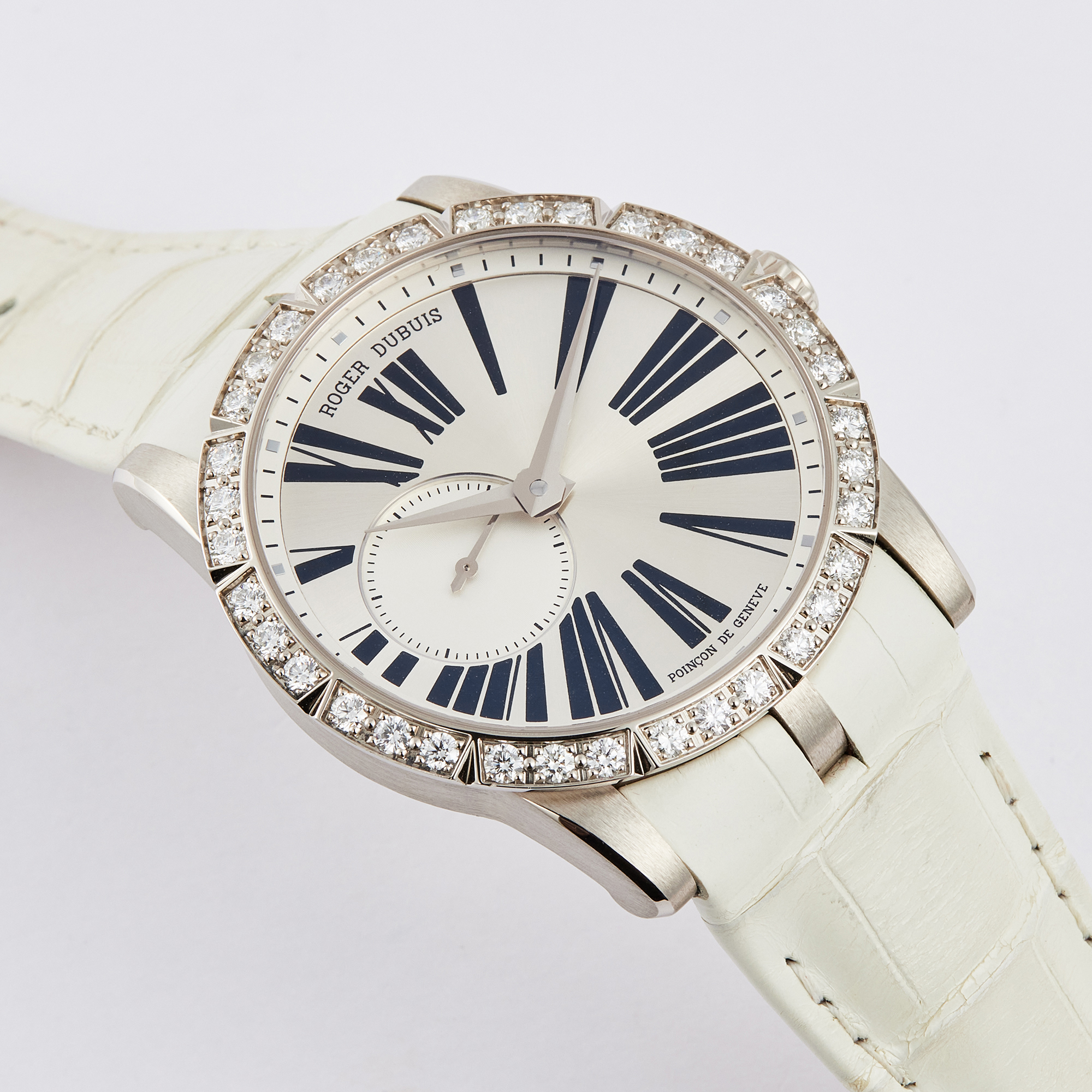 Excalibur White Gold Diamond Silver Dial 42mm Product Image 2